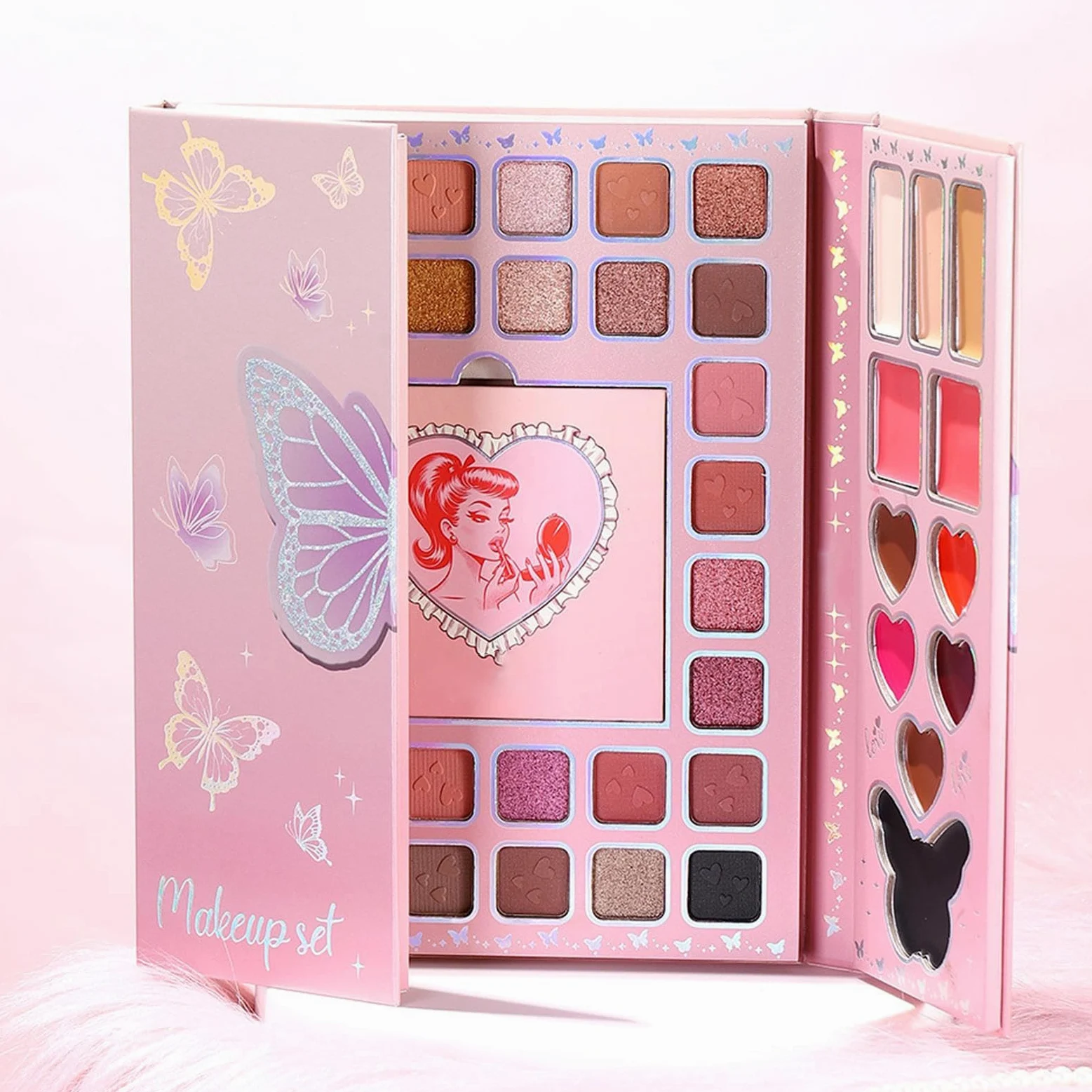 Palette di ombretti | Kit di trucco a 32 colori, palette di ombretti nudi, per donne, adolescenti, adulti, principianti, viaggi, casa, navetta giornaliera, incontri e