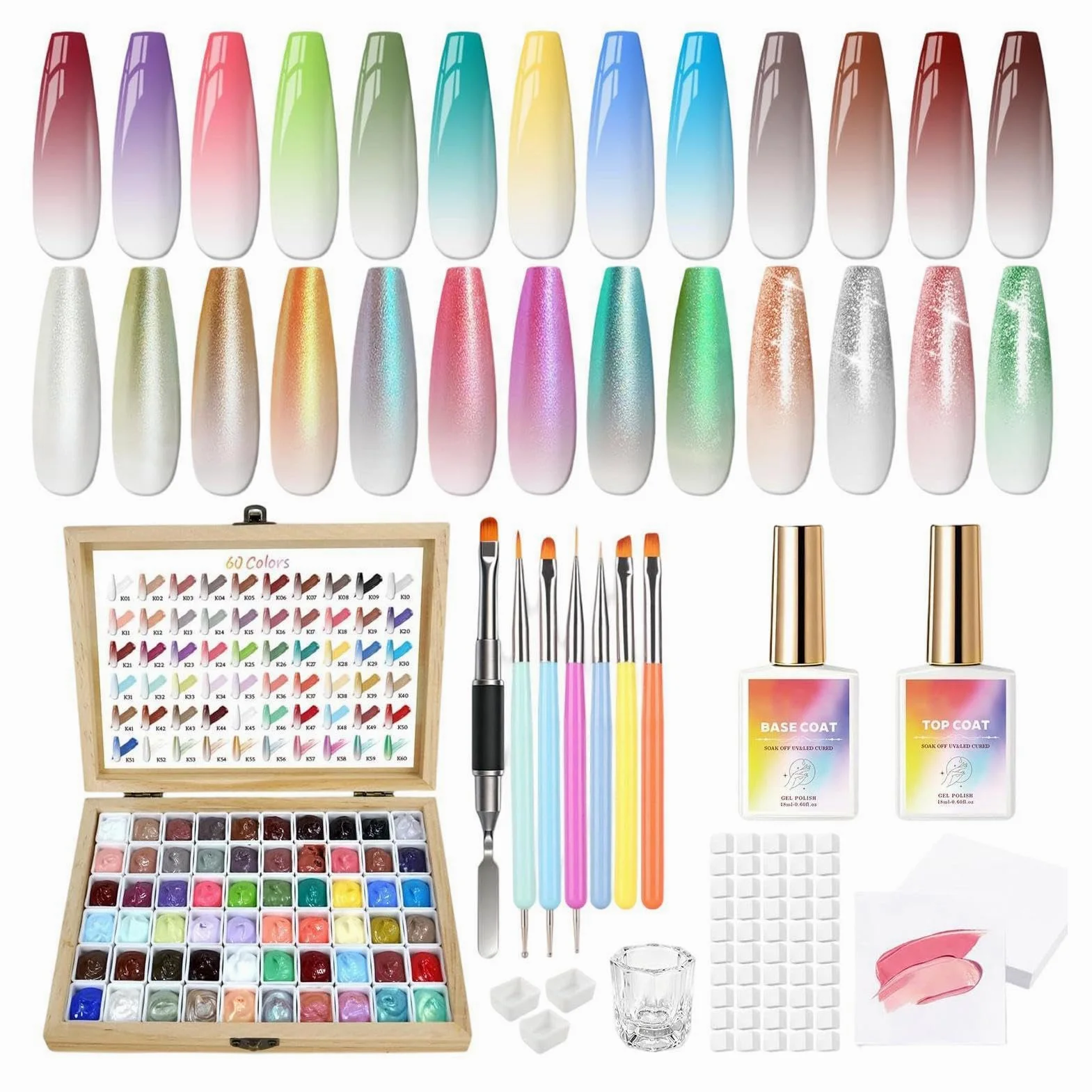 Gel Per Pittura Unghie Set Manicure 120 ml Facile Principianti | Gel Unghie Sfumato Ideale Per Viaggi Bellezza Salone Di Manicure Compleanni Feste Festa Della Mamma Donna Fidanzata Moglie