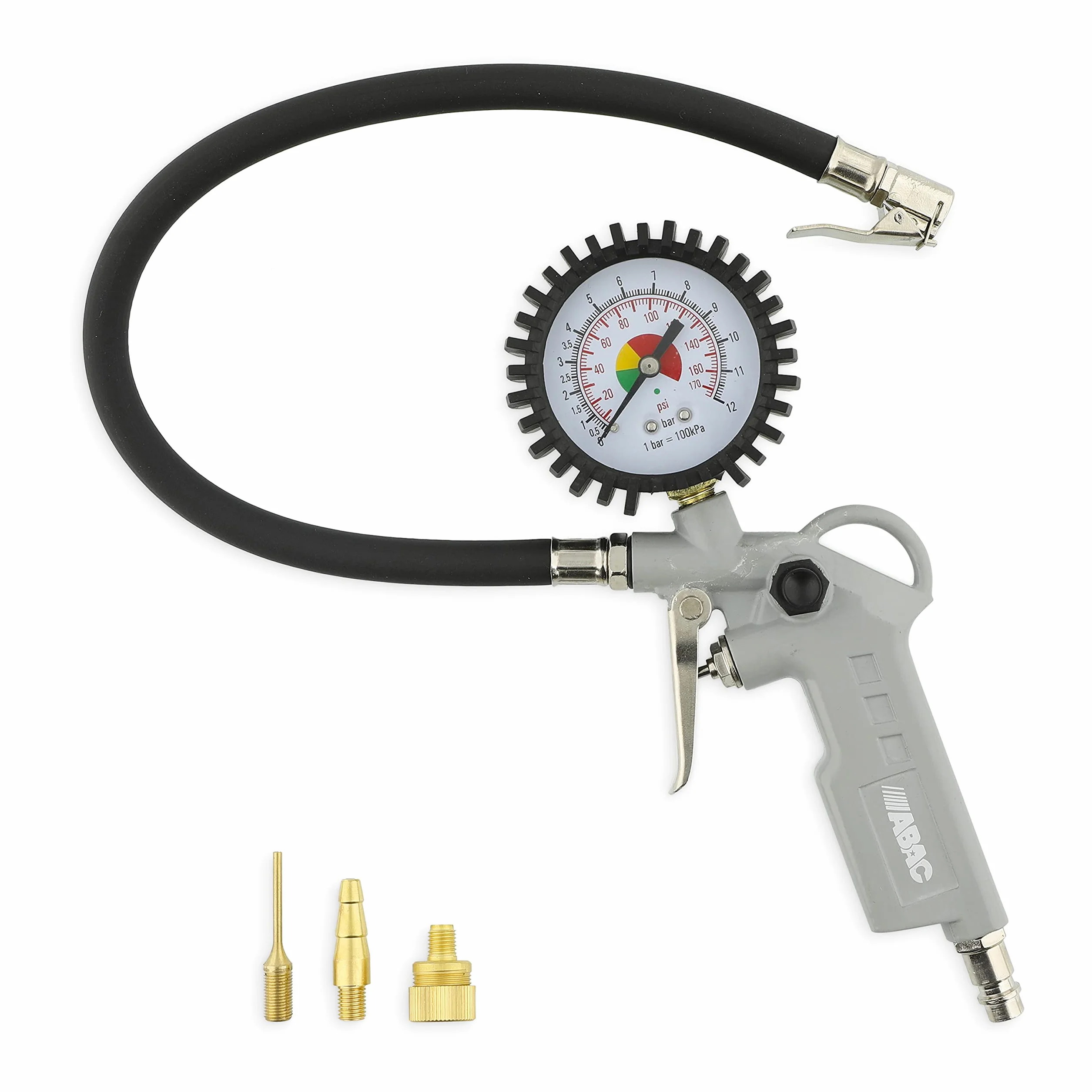 ABAC Pistola Gonfiaggio Pneumatici G-580 4 Pezzi 8 Bar