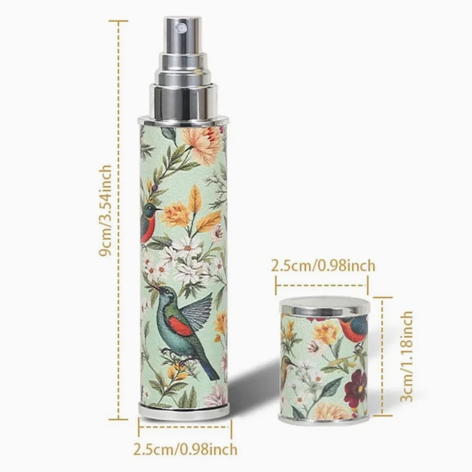 Flacone di profumo in pelle Bottiglia di profumo in pelle con motivo retrò da 10 ml