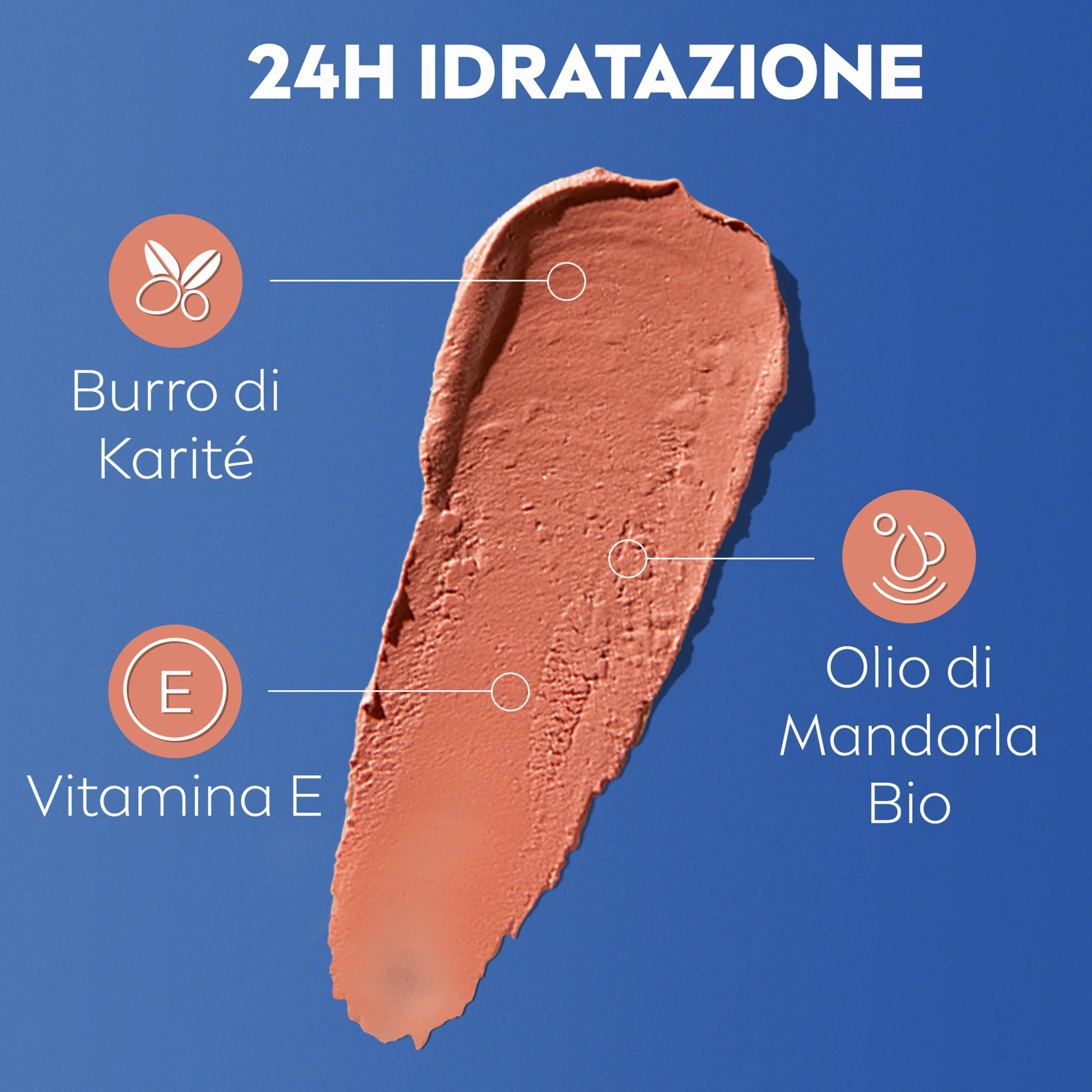 Labello Caring Beauty Lip & Cheek Nude 4.8 g, Burrocacao labbra e guance 2 in 1 con SPF 30