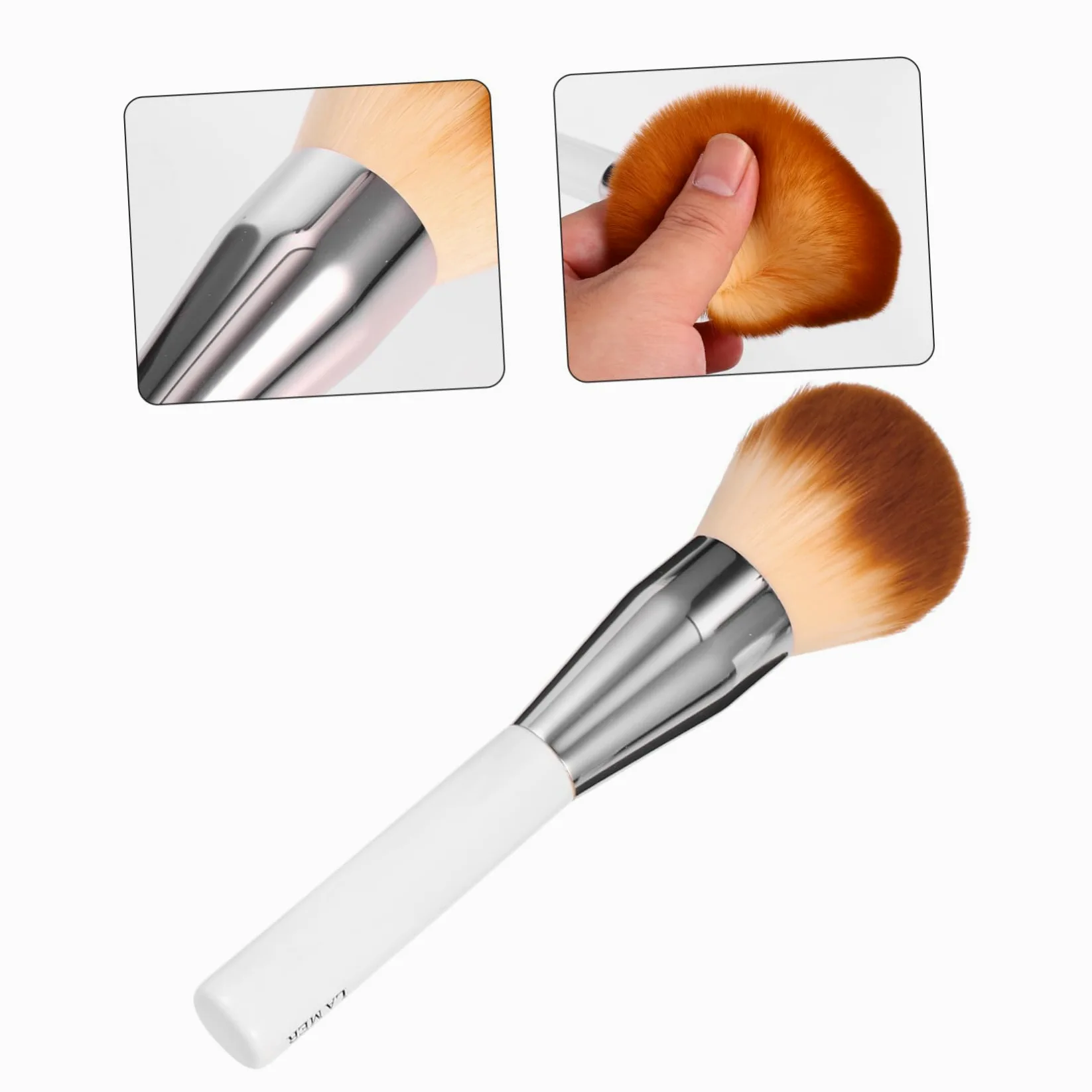 FOMIYES 3 Pennelli Piatti Per Fondotinta Liquido Da Donna Per Lapplicazione Di Cosmetici