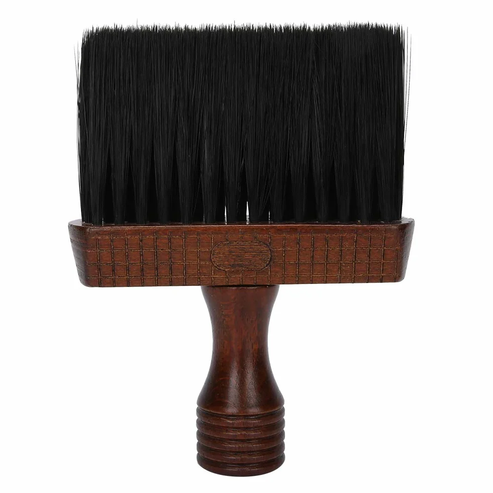 Spazzola per spolverare per collo con capelli rotti da barbiere, spazzola quadrata per taglio di capelli morbidi per barbieri che pulisce il viso per il collo
