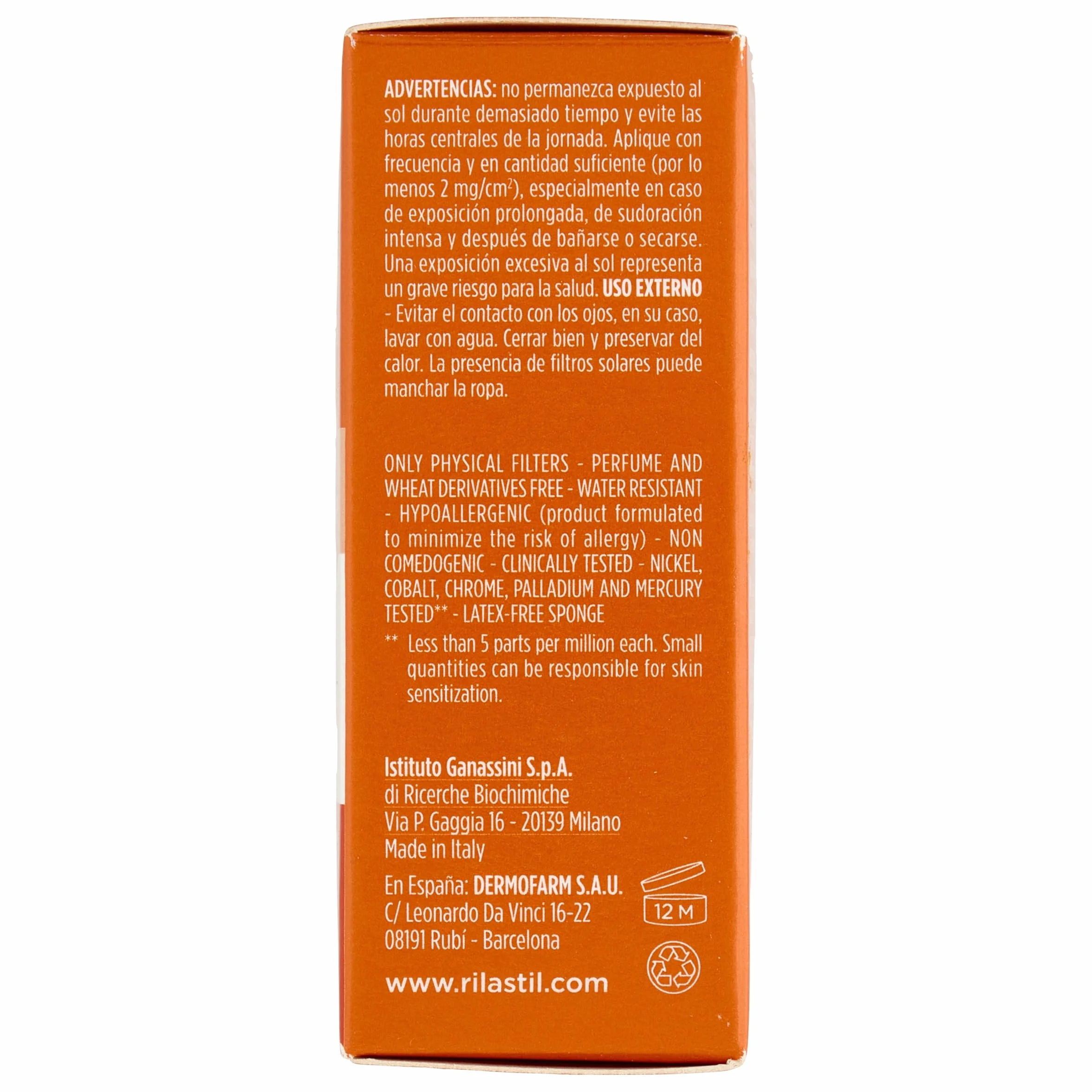 Rilastil Sun System Base Compatta SPF 50+ Corregge Imperfezioni Unifica Tono Resistente Acqua