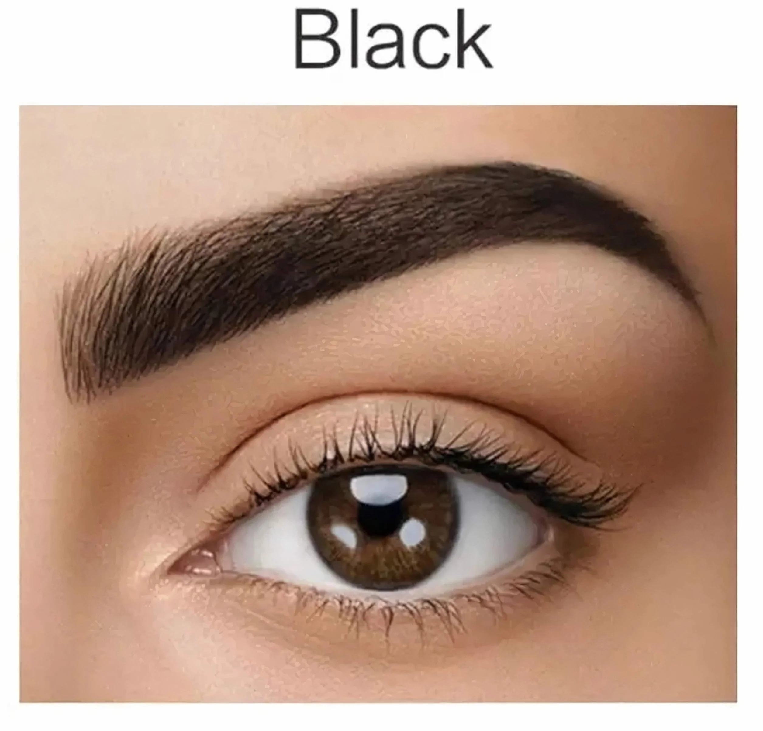 Tinta per Sopracciglia e Сiglia con Сheratina con Cheratina, senza PPD, senza Ammoniaca, 20+ Applicazioni, effetto fino a 4 settimane, Eyelash & Eyebrow Tint Kit (1.0 Nero)