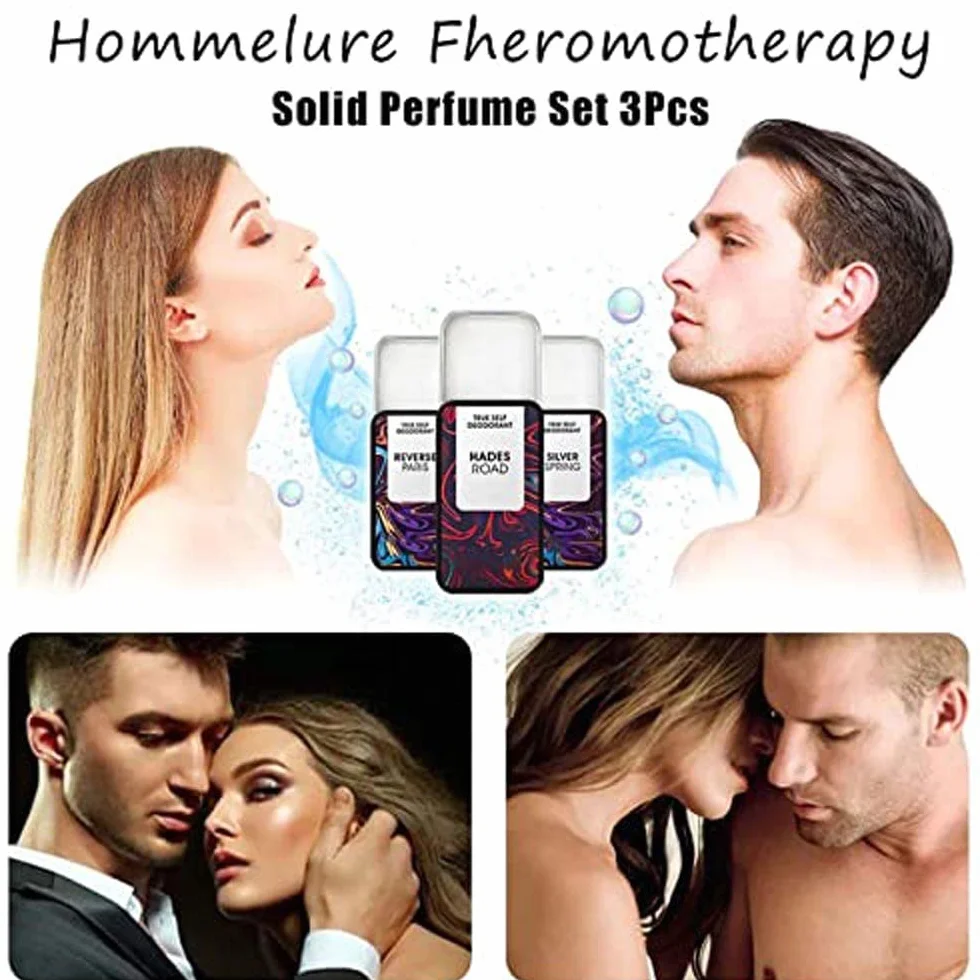 Solid Balm Sets Solid Perfume,Hommelure Fheromotherapy Solid Perfume Set,Portable Pocket Solid Fragrance Balm, Pheromone Cologne For Men Attract Women (1 sets)