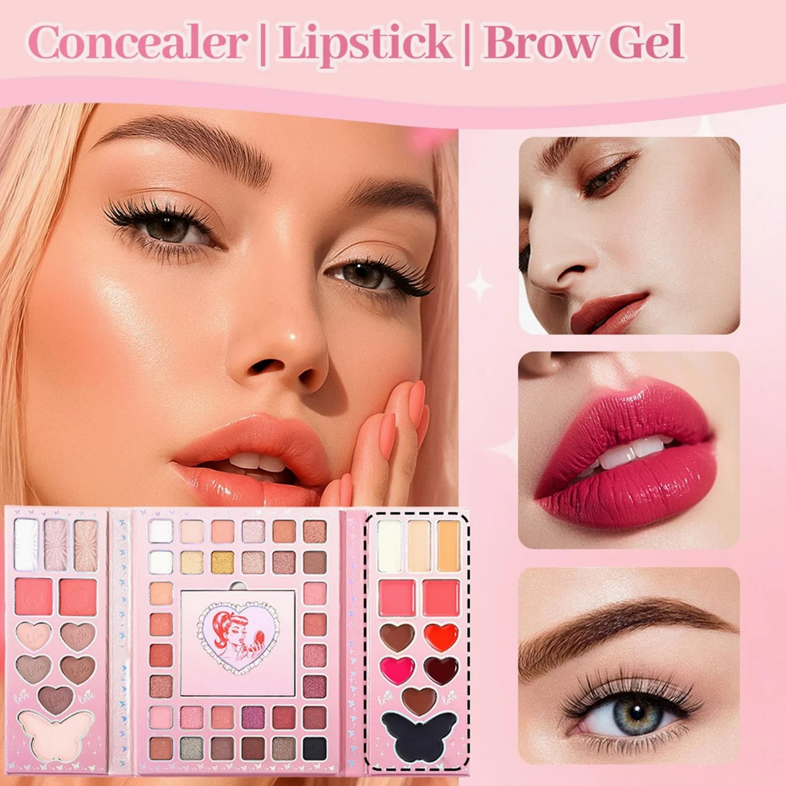 Palette di ombretti | Kit di trucco a 32 colori, palette di ombretti nudi, per donne, adolescenti, adulti, principianti, viaggi, casa, navetta giornaliera, incontri e