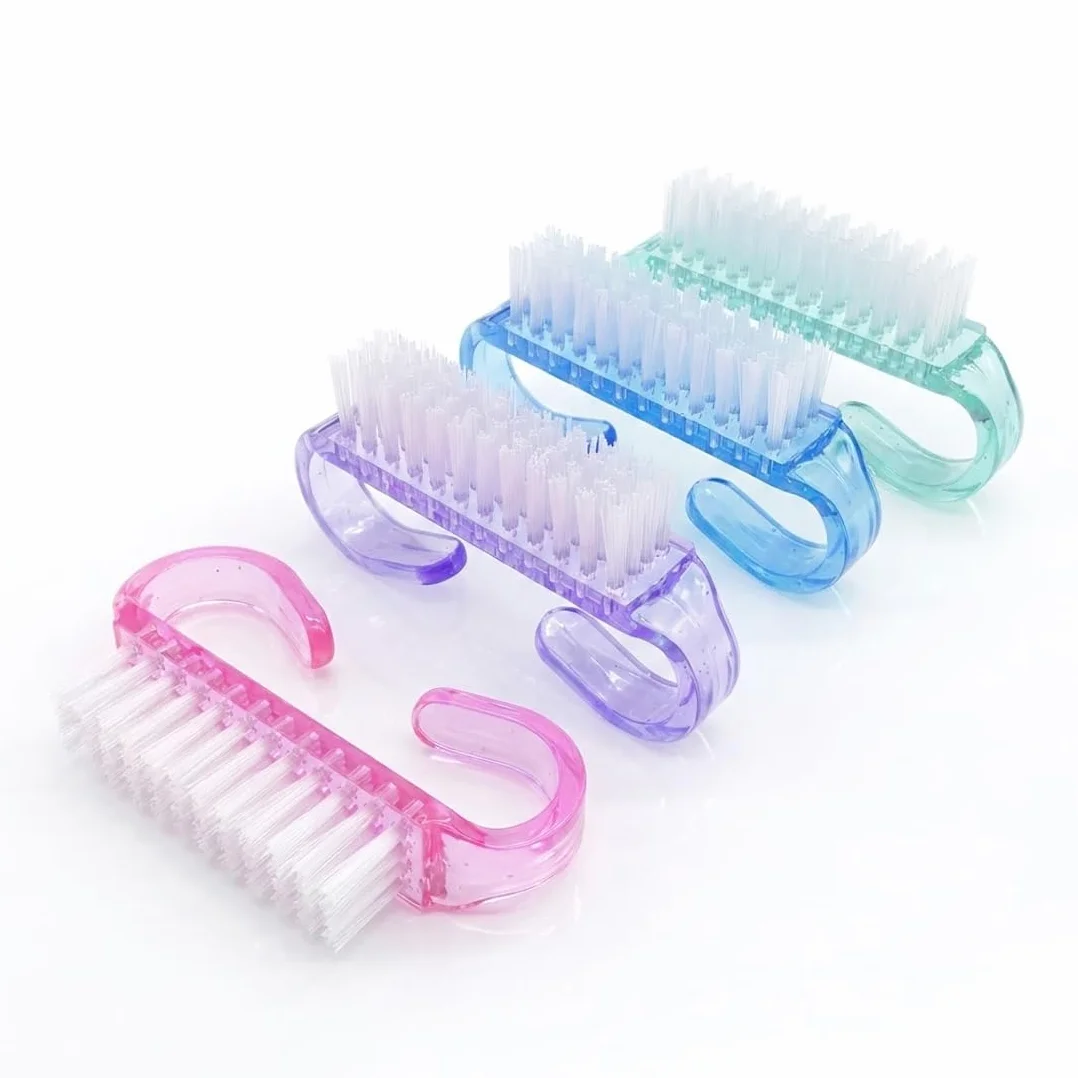 Set di spazzole per unghie 4 pezzi, strumenti per la cura delle unghie, per pulizia unghie