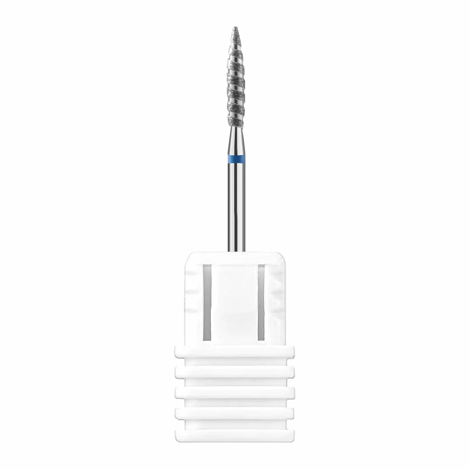 CGBE Punte Fresa Unghie Professionale, Punta Fresa Unghie Rimozione Cuticole e Pelle Morta, Diamante di Carburo, Grana Media, Forma di Fiamma, Punte Fresa Cuticole per Manicure Pedicure