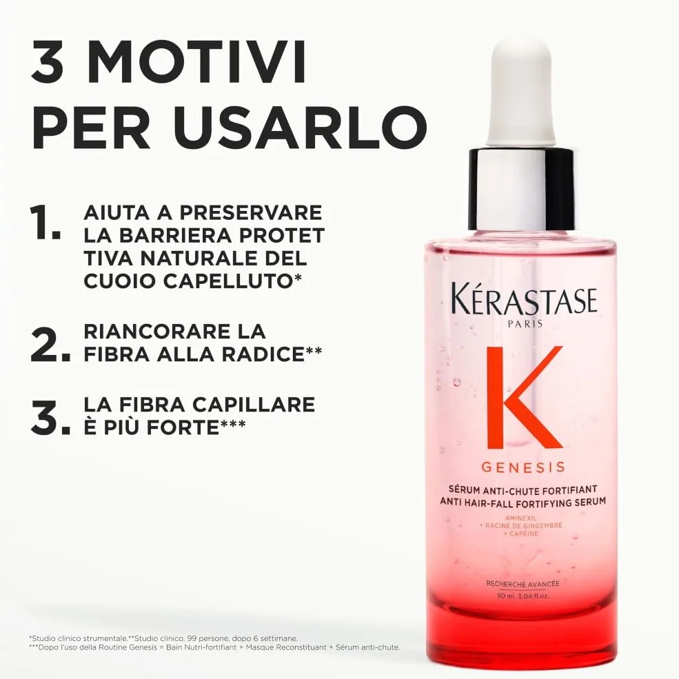 Kérastase Genesis Siero Fortificante Anti-Caduta Trattamento Senza Risciacquo Capelli Fini Indeboliti