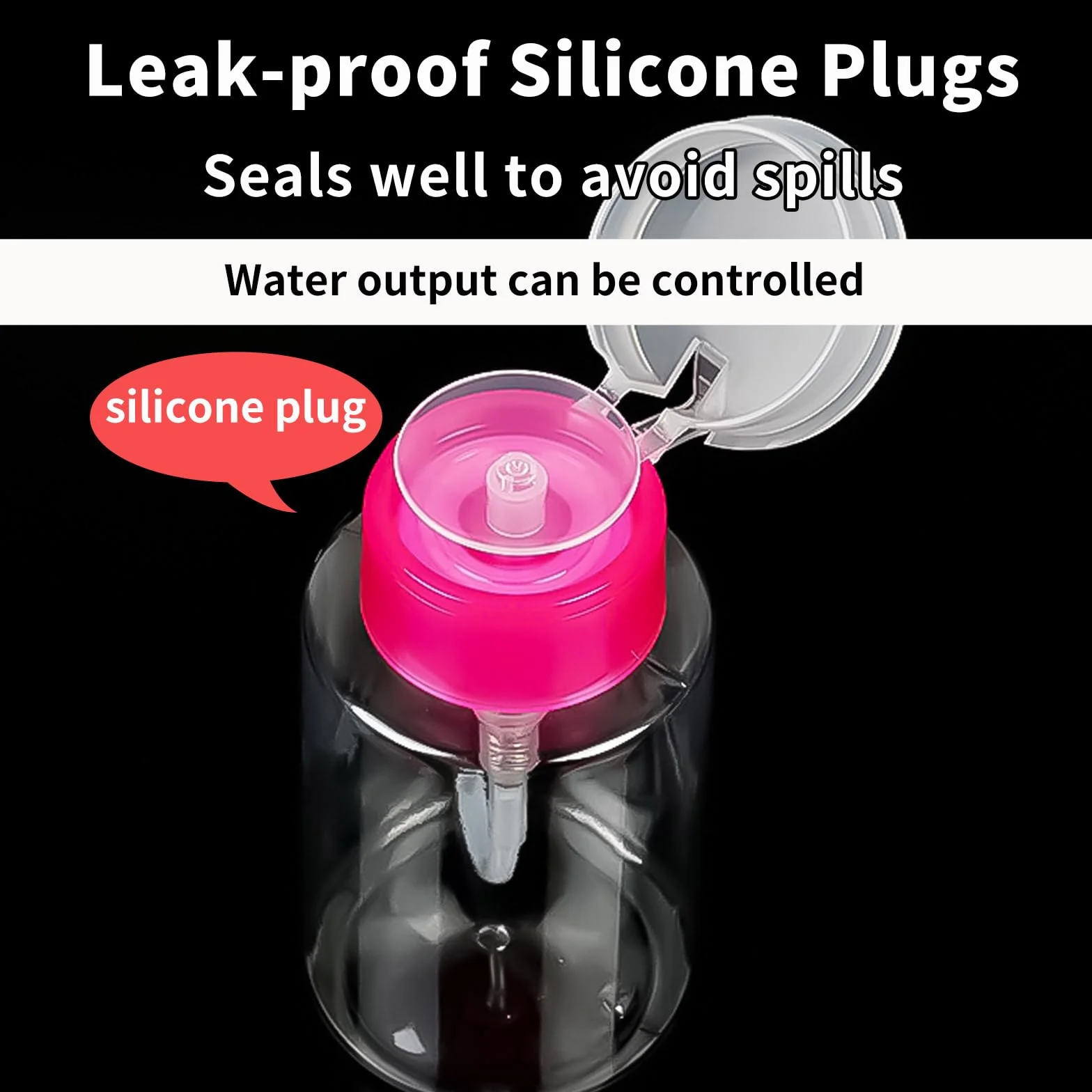 4 Pezzi Dispenser per Smalto,180 ml Flaconi a Pompa in Plastica, Bottiglie Ricaricabili per Detergenti e Liquidi Domestici, Contenitori da Viaggio Portatili Multiuso, Accessori per Casa e Cucina