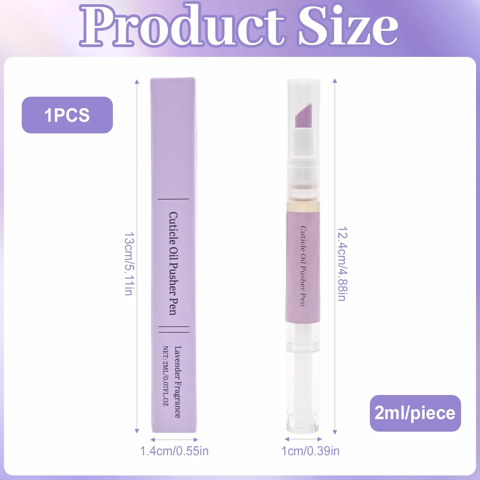 Penna per olio per cuticole 2 in 1, penna per cura delle unghie, penna per olio spingicuticole con punta in ceramica, penna per rimozione cuticole per unghie secche e danneggiate