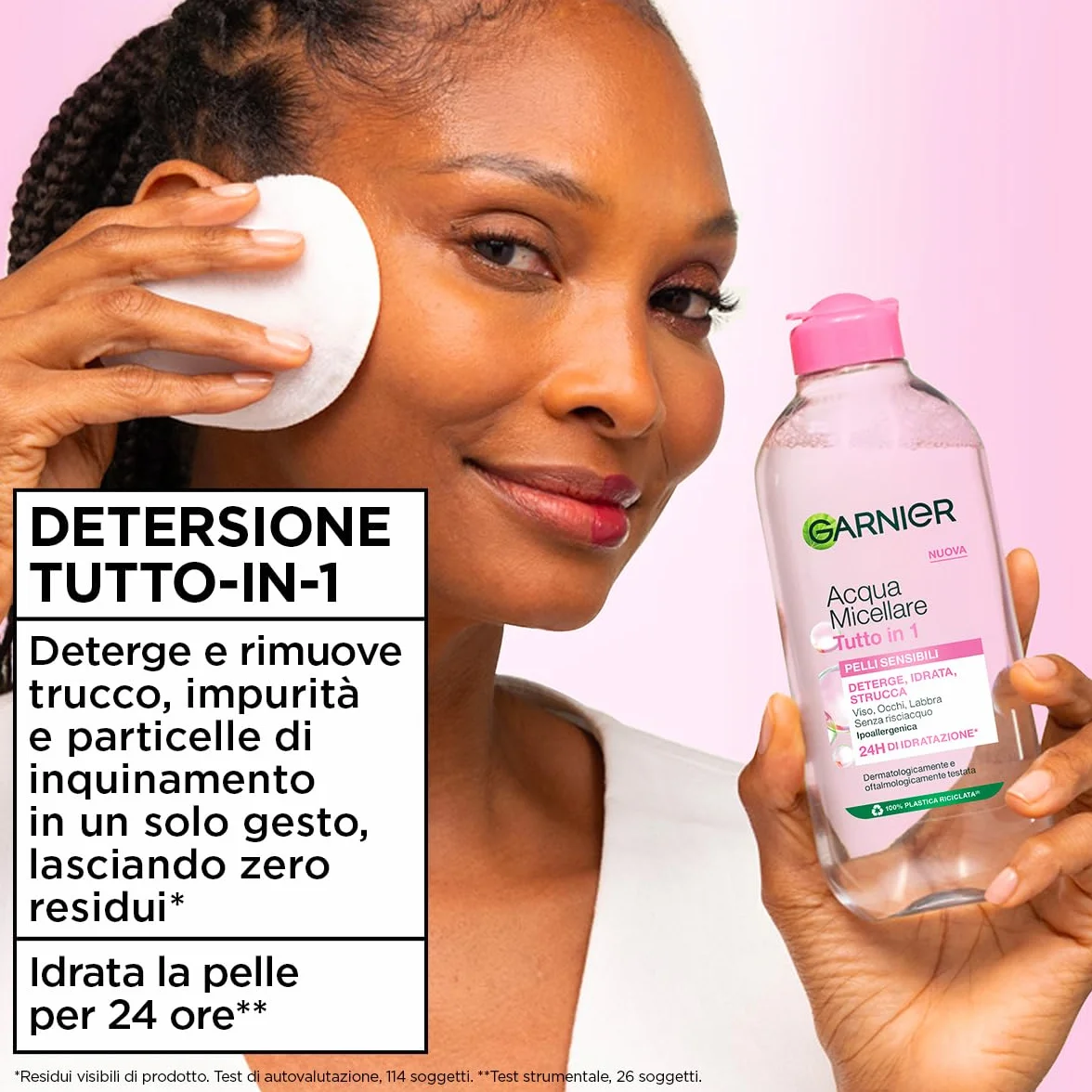 Garnier SkinActive Acqua Micellare Tutto in 1 400 ml Pelli Sensibili Micelle Glicerina