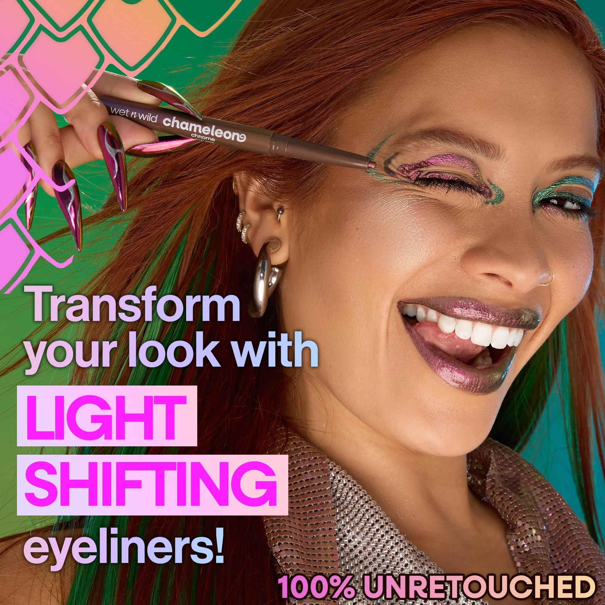 Wet n Wild Chameleon Chrome Eyeliner Impermeabile Retraibile Electric Prism 18h