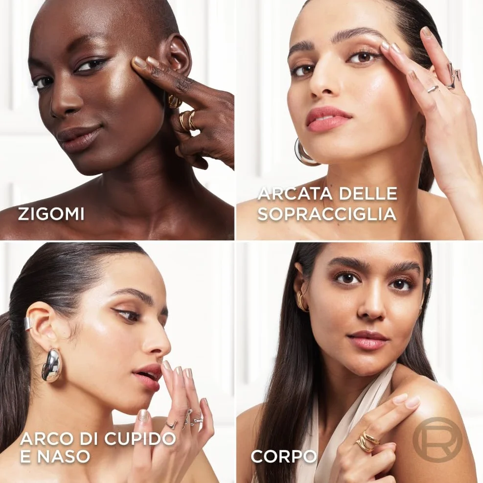 L'Oréal Paris Stick Illuminante Multi-Uso, Per Viso e Corpo, Pelle Luminosa e Radiosa, Effetto Glow Intenso e Istantaneo, Finish che Riflette la Luce, Lumi Glass, Tonalità: 610 Pearl Eclat, 5 gr