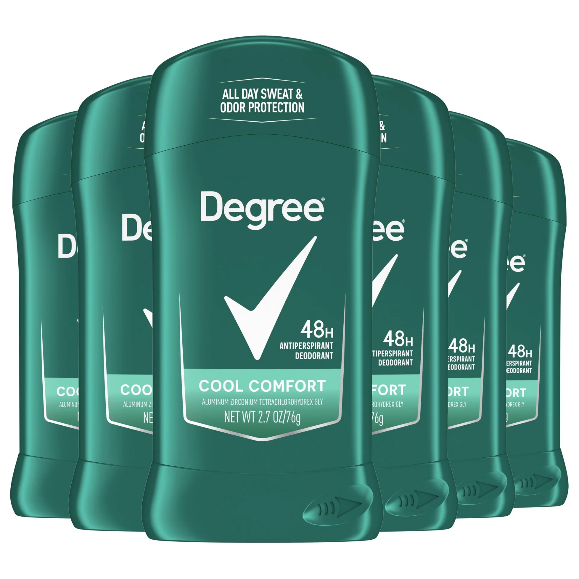 Degree Deodorante antitraspirante da uomo, Cool Comfort, protezione 48 ore, non irritante, 70 g