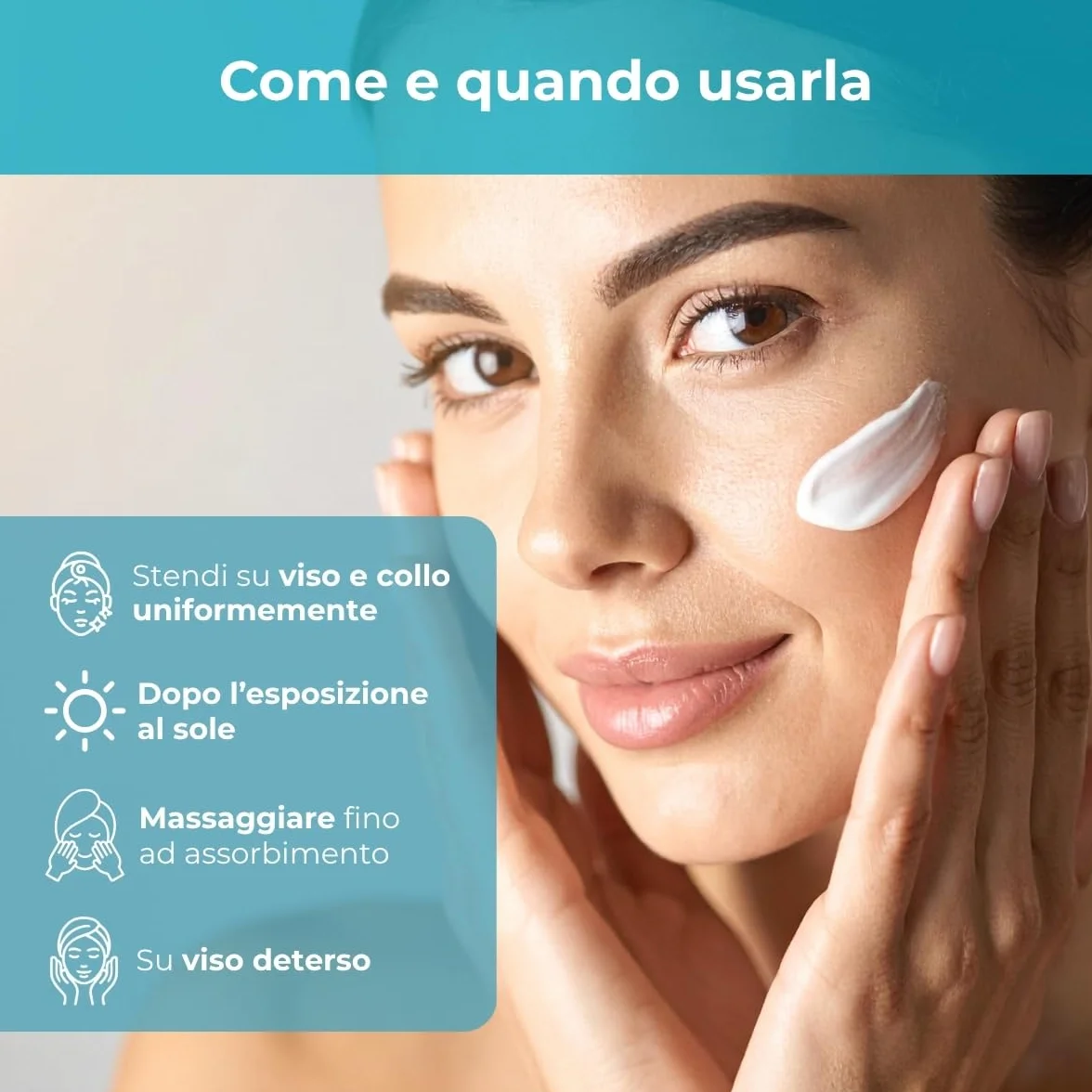 Bottega Verde - SOL Argan, Crema Viso Doposole, 50 ml, Antietà Nutriente, Prolunga l’Abbronzatura, Idrata e Dona Sollievo, con Olio di Argan e Collagene Vegetale, Per Tutti i Tipi di Pelle