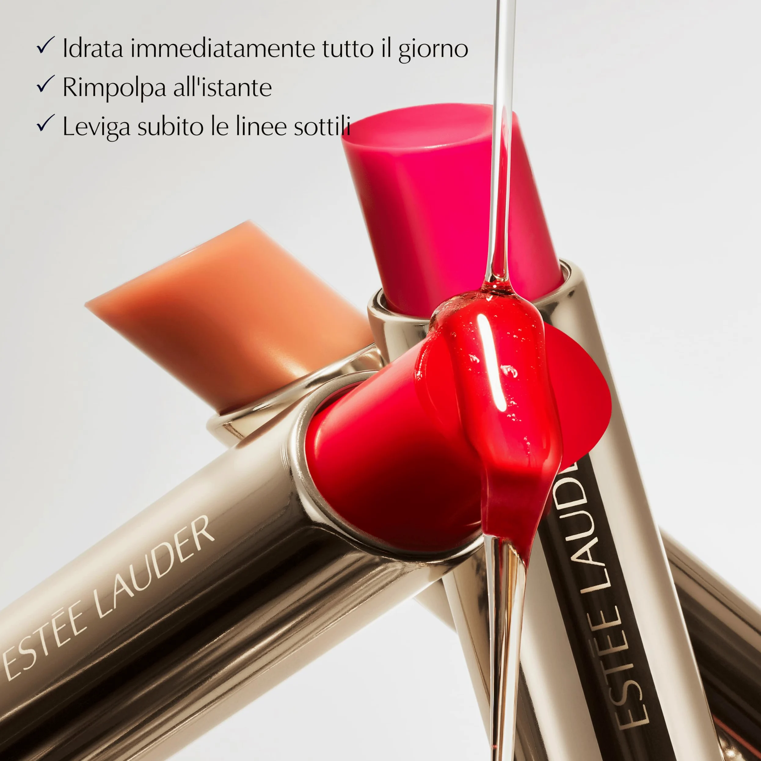 Estée Lauder Futurist HydraPlump Tinted Lip Balm - Balsamo labbra con Acido Ialuronico e colore che si adatta al pH, 2.8g