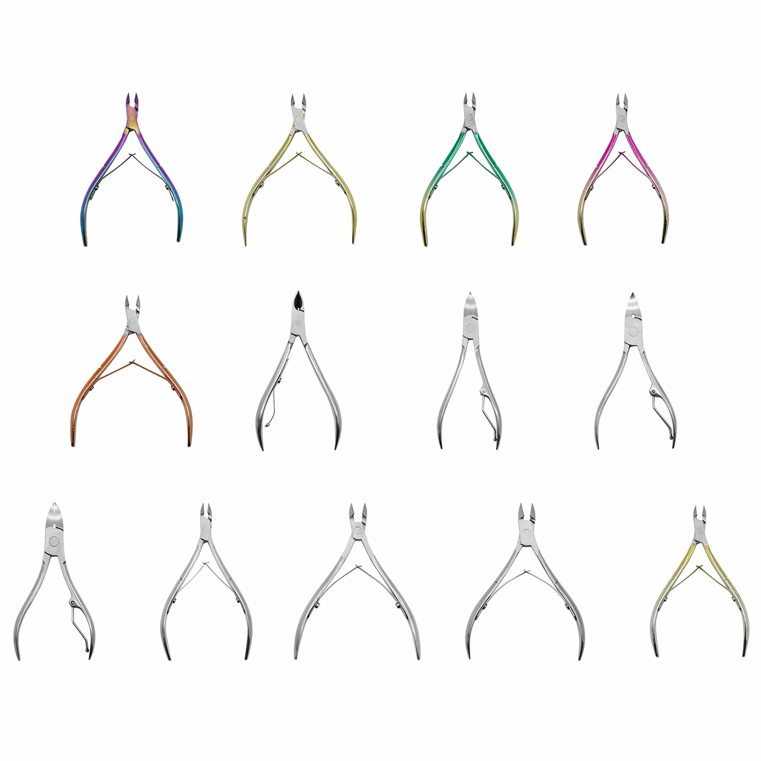 Forbici per pelle morta manicure colorata rimozione pelle morta pedicure becco di aquila pinze in acciaio inossidabile pinze in acciaio inossidabile