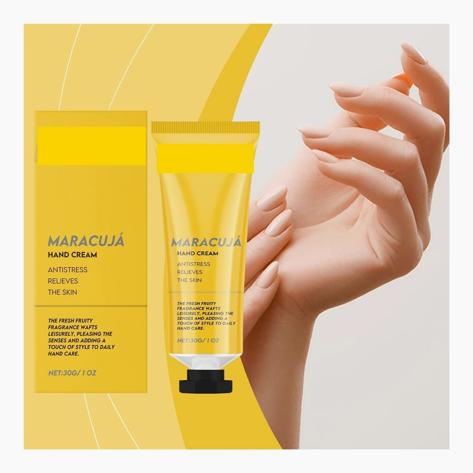 Crema Mani Leggera Alla Frutta 30g | Idratare e alleviare ruvidità e secchezza(2pcs)