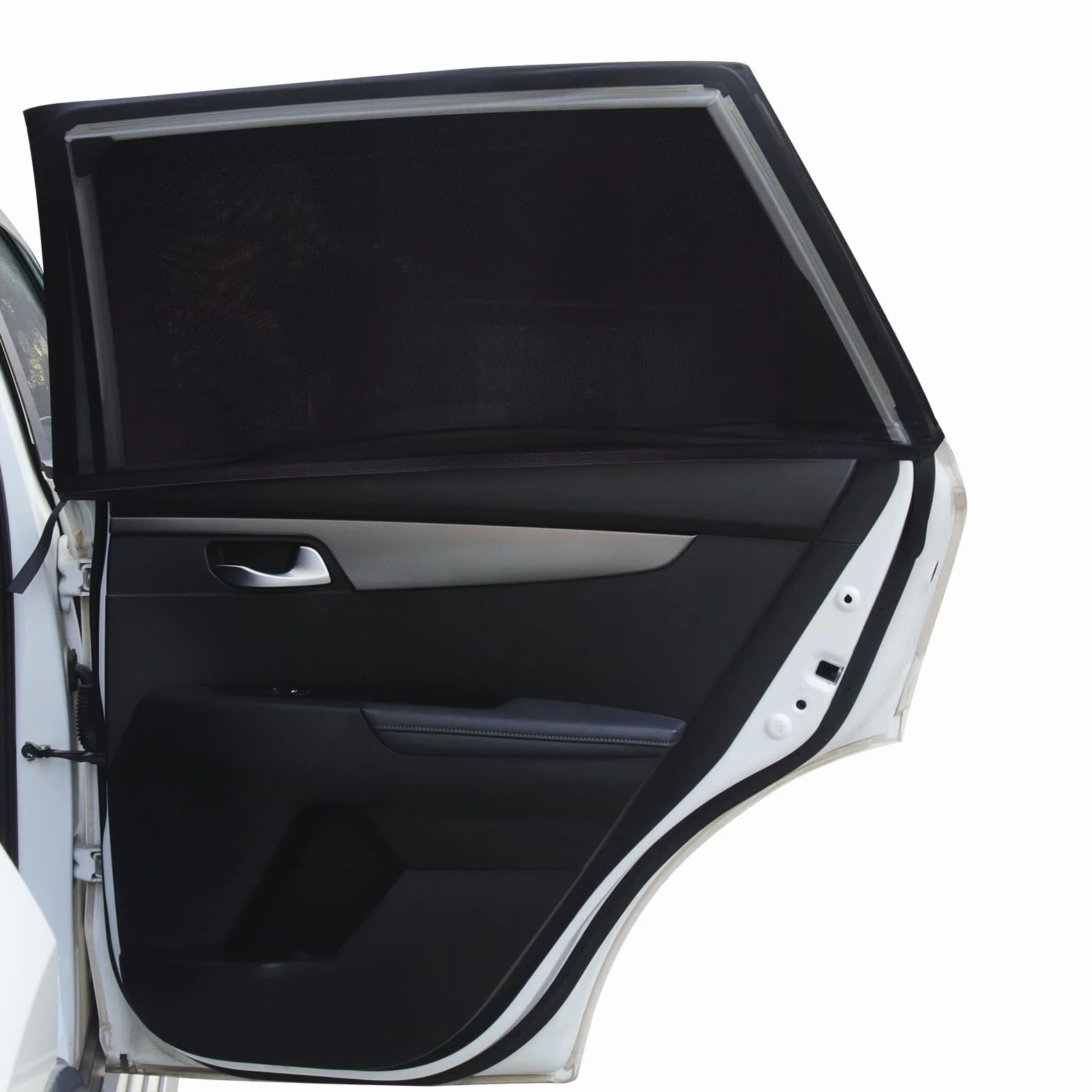 Parasole Auto Bambini Confezione Da 2 Nere Protezione UV Vestibilità Universale (L)