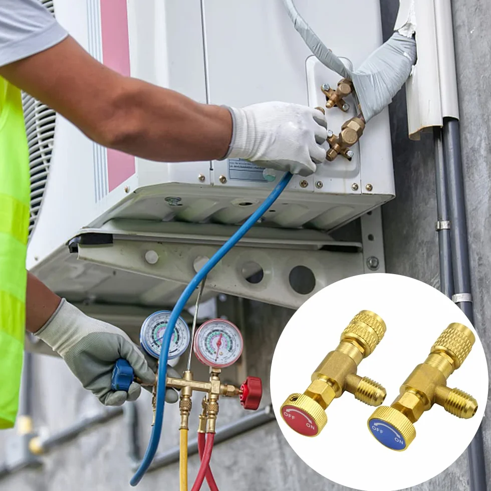 Valvola di Controllo Refrigerante R410 R22 Aria Condizionata 2 Pezzi