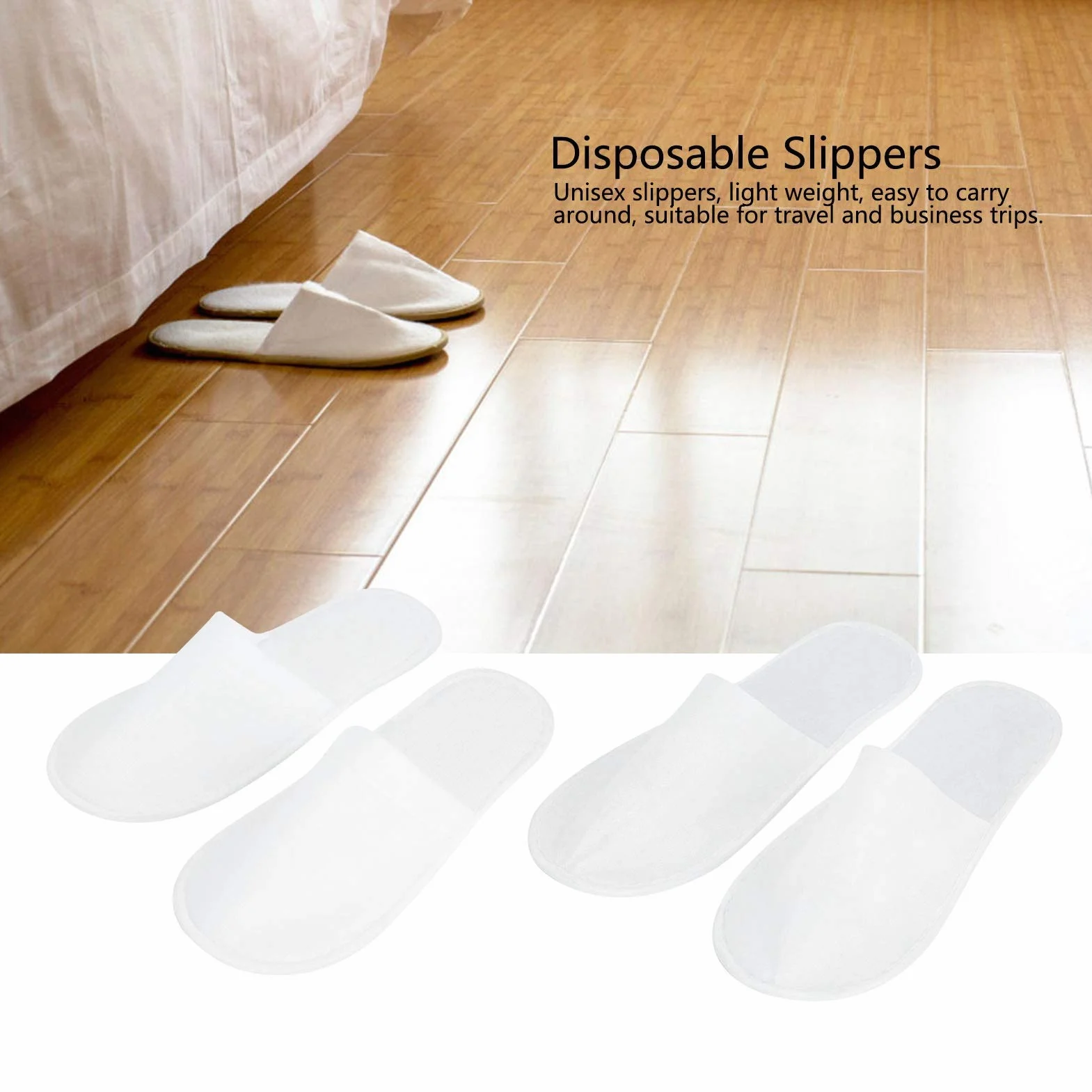 Pilipane Pantofole USA e Getta,50 Paia di Pantofole USA e Getta Antiscivolo Unisex Portatili, Pantofole per Ospiti Domestici per Ospiti di Feste in Hotel Spa a casa(M)