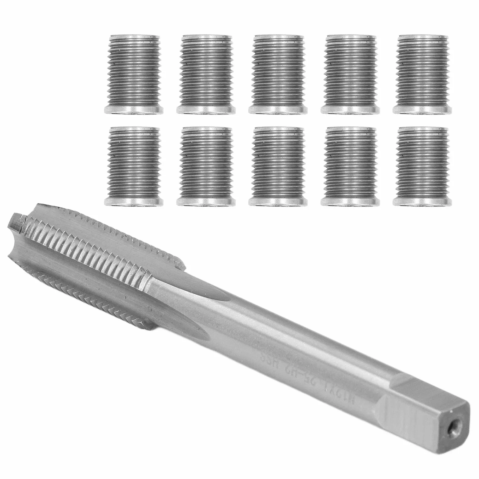 Kit Riparazione Filetti Candela Accensione M10x1.25 M12x1.25 per Auto