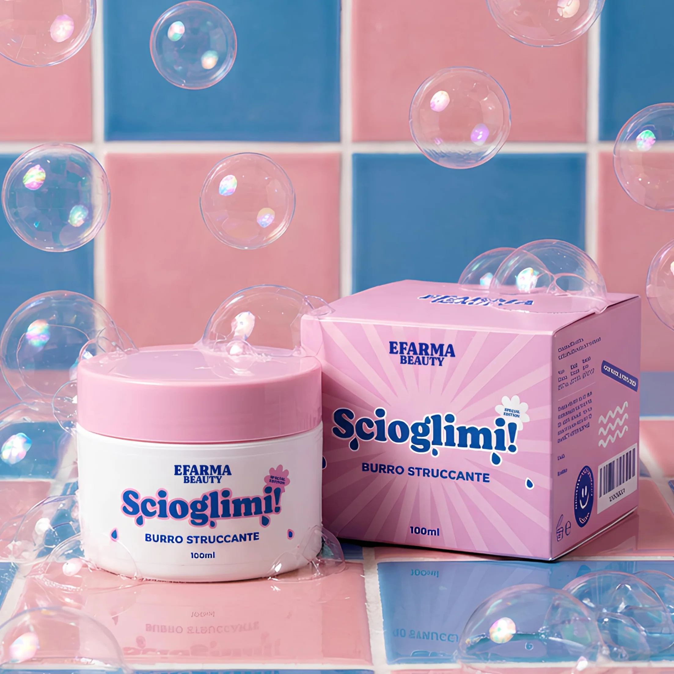 eFarma Beauty Scioglimi! Burro Struccante Viso Delicato 100 ml con Burro di Karité e Vitamina E Made in Italy