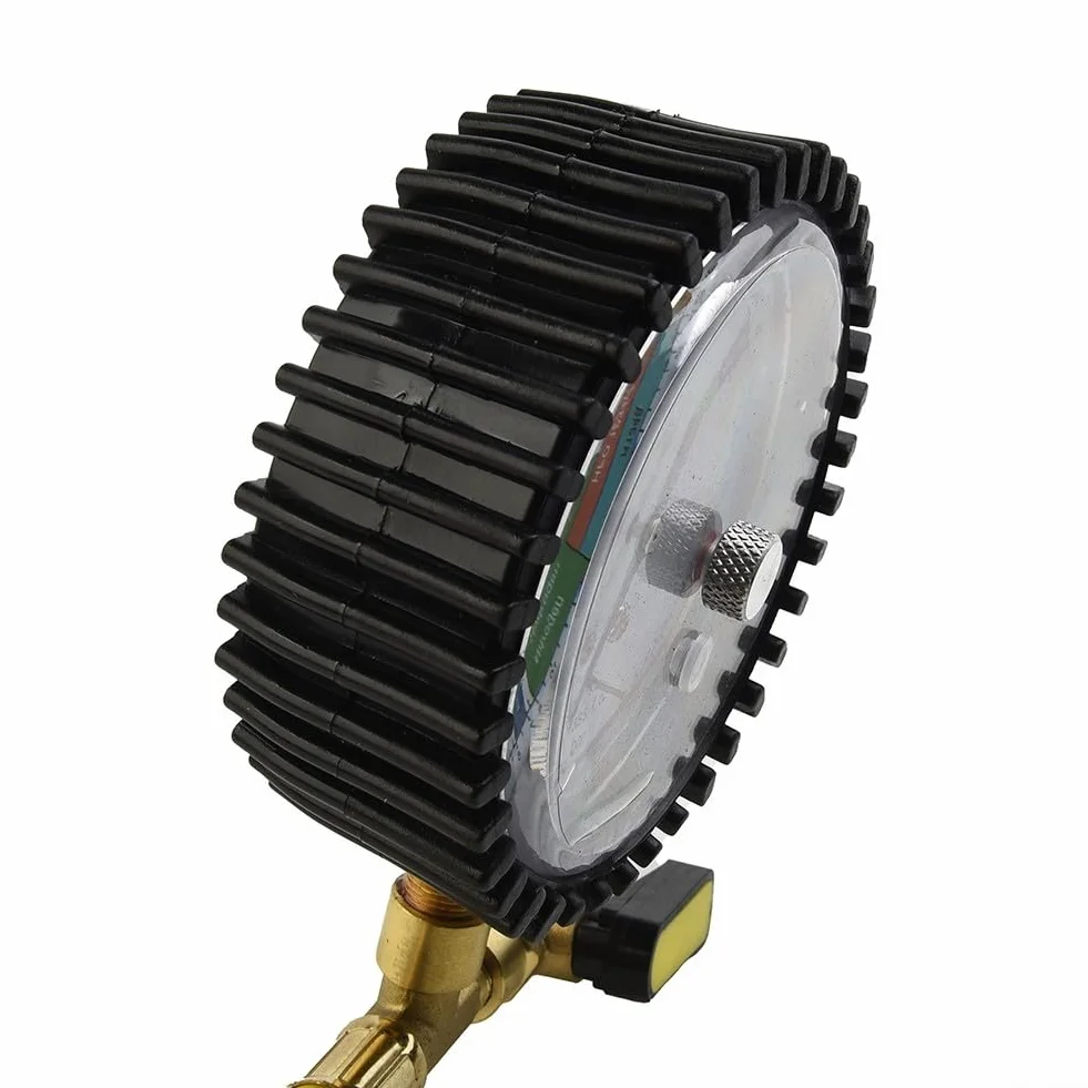 Manometro azoto HVAC per condizionatori d'aria con connettore SAE 1/4 e intervallo pressione 1-60 bar