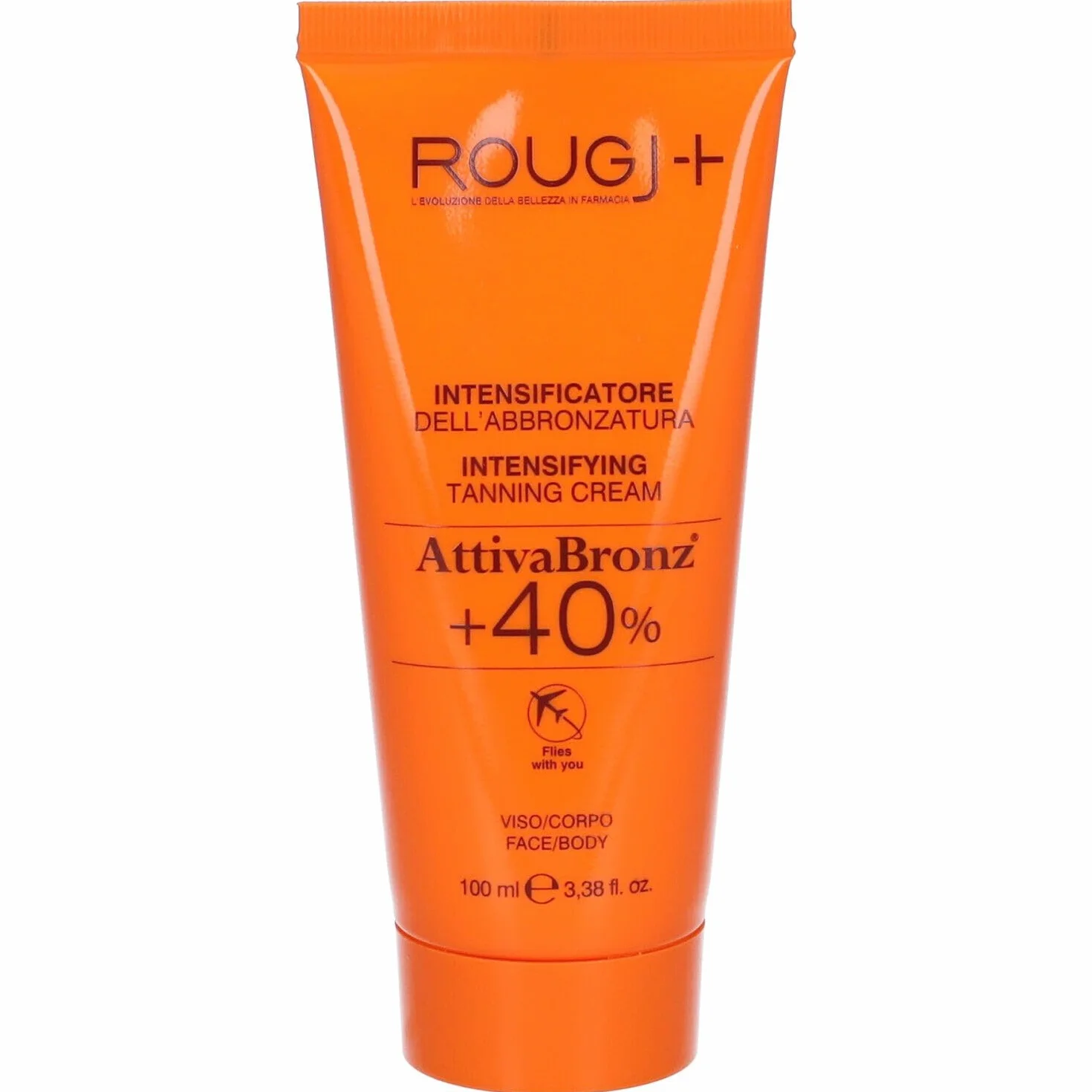Rougj Crema Abbronzante Corpo a Base di Carrotene 100 ml Acceleratore Abbronzatura con Riboflavina Vitamina B2