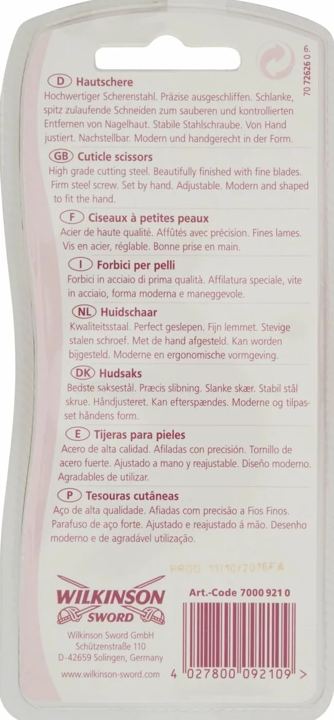 Wilkinson Sword Forbici Pelli 40 gr