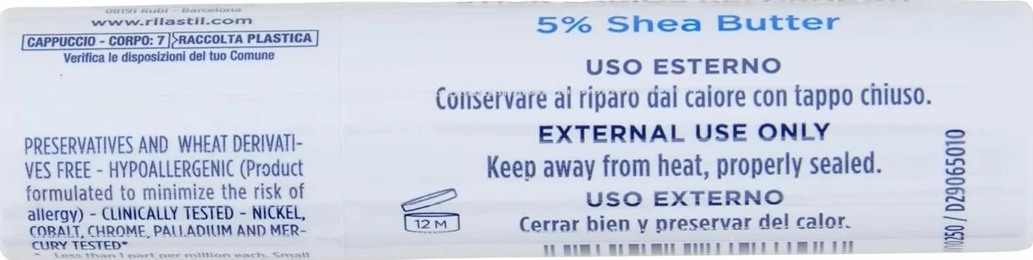 Rilastil Xerolact Stick Labbra 4,8 ml Nutriente Protettivo Burro di Karité
