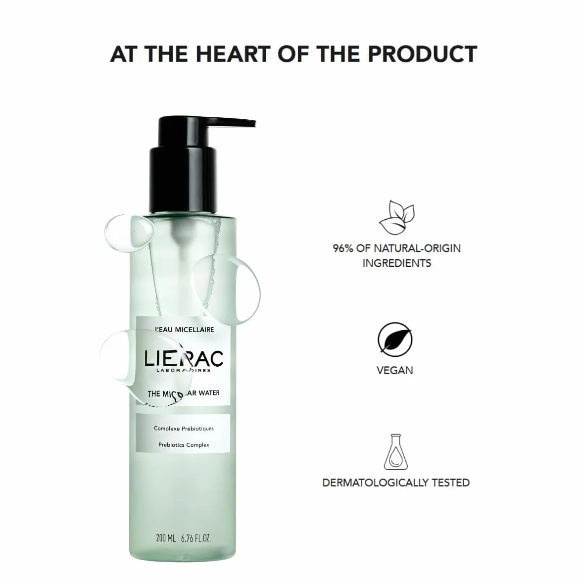 Lierac Acqua Micellare Struccante Viso e Occhi Detergente 200ml