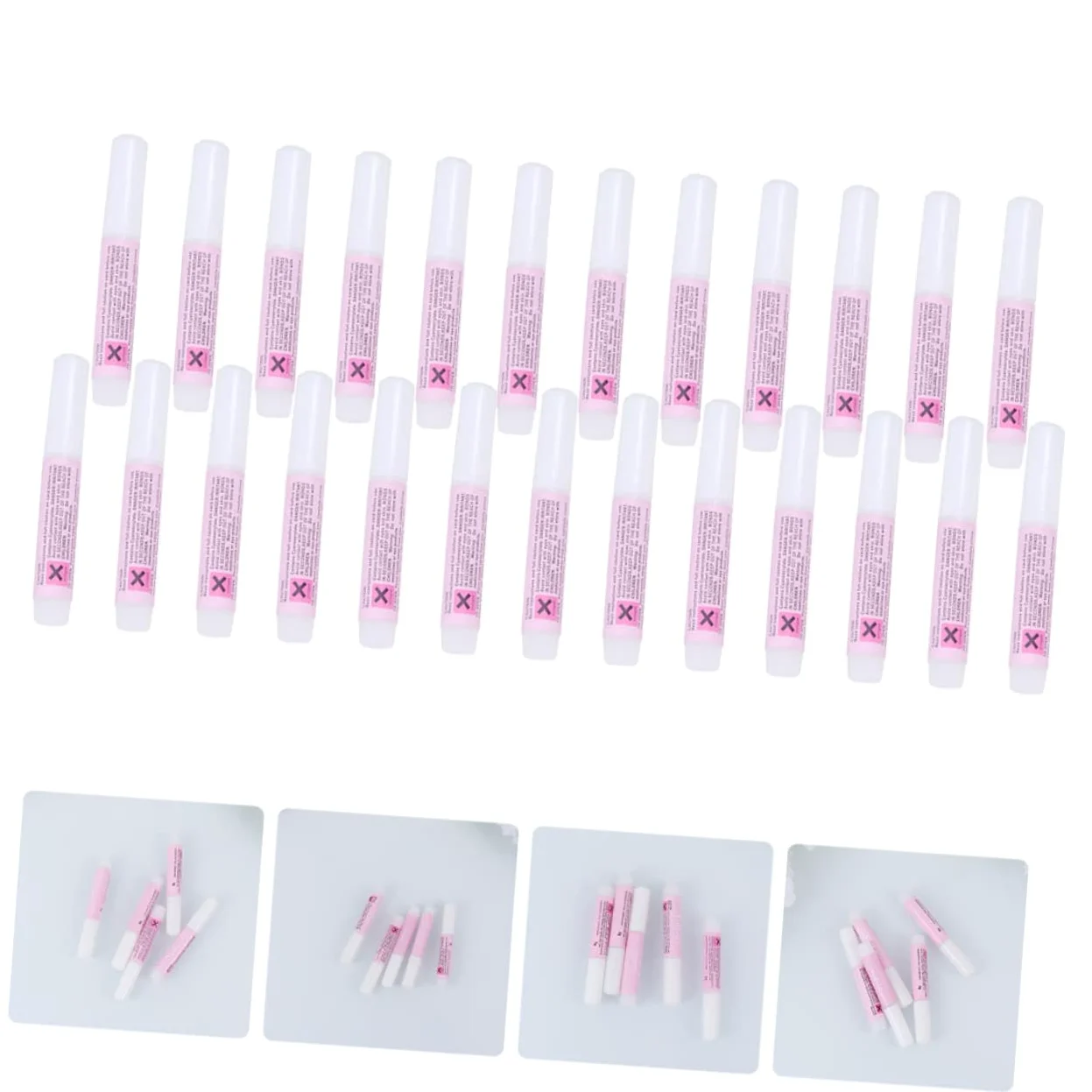 75pezzi Colla Per Unghie Artificiale Adesivo Per Nail Art Asciugatura Rapida Per Manicure Professionale e Uso Personale Collo Accesso Facile Alta Adesività Per Unghie False