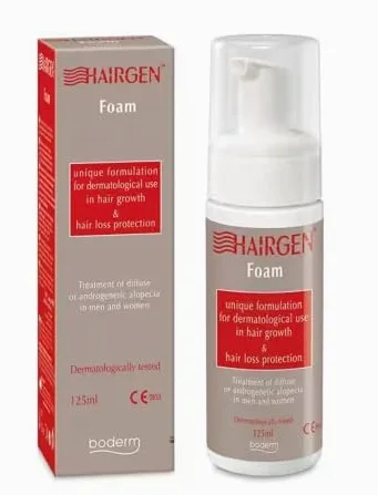 Hairgen Schiuma Anticaduta per Capelli, Trattamento Dermatologico contro la Caduta, 125 ml - Trattamento Dermatologico Rinforzante per Uomo e Donna, Stimola la Crescita e Contrasta la Caduta