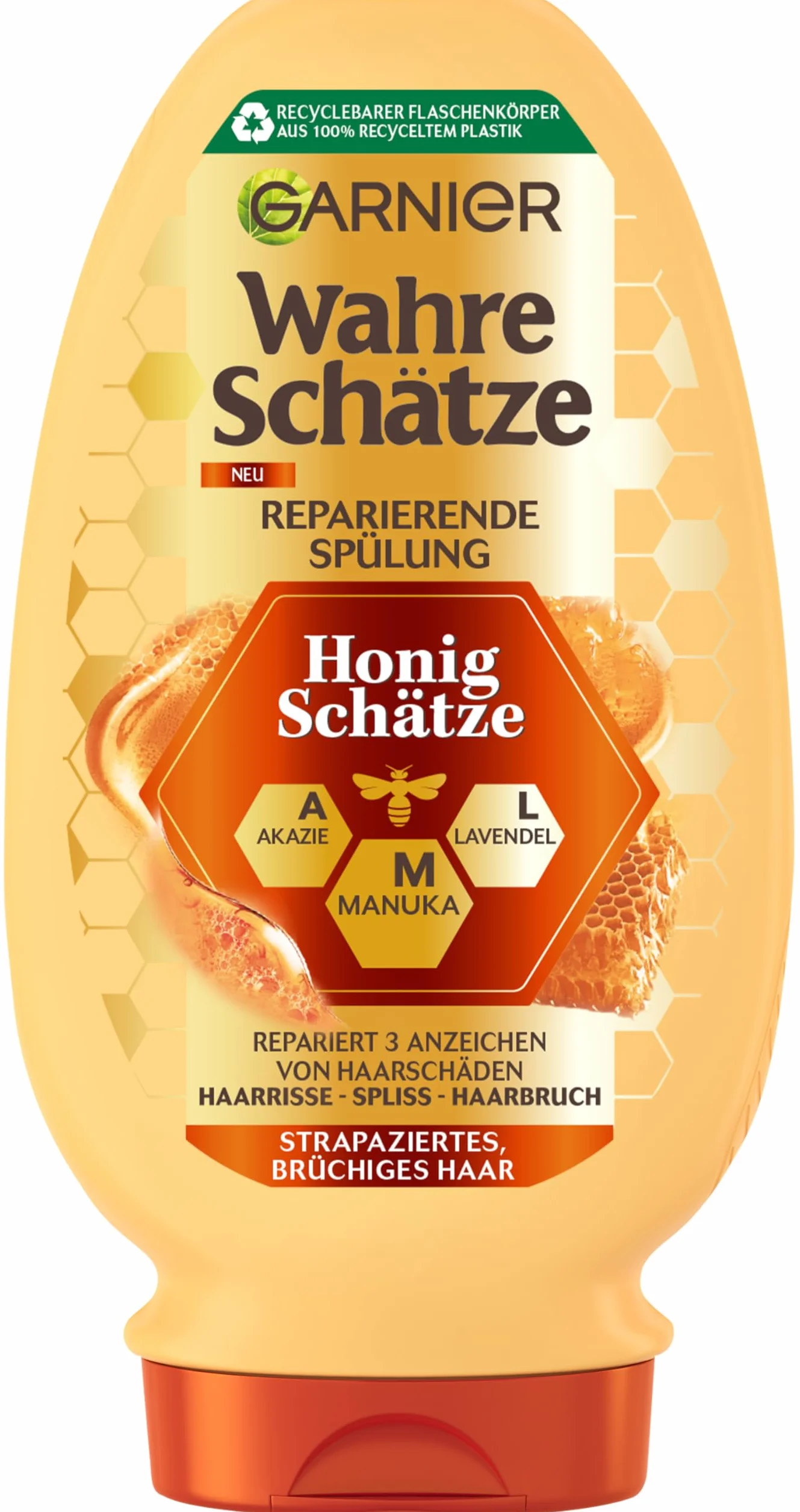 Garnier balsamo riparatore miele tesori capelli danneggiati e fragili contro doppie punte 200 ml