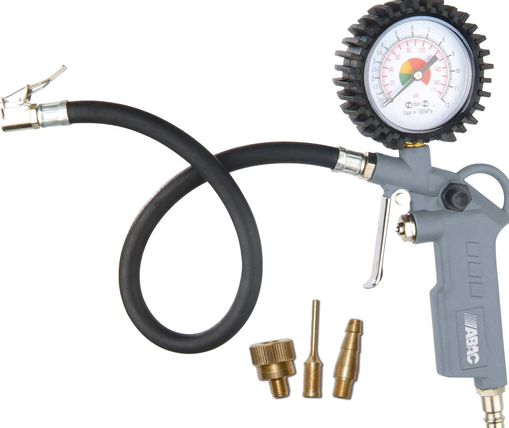 ABAC Pistola Gonfiaggio Pneumatici G-580 4 Pezzi 8 Bar