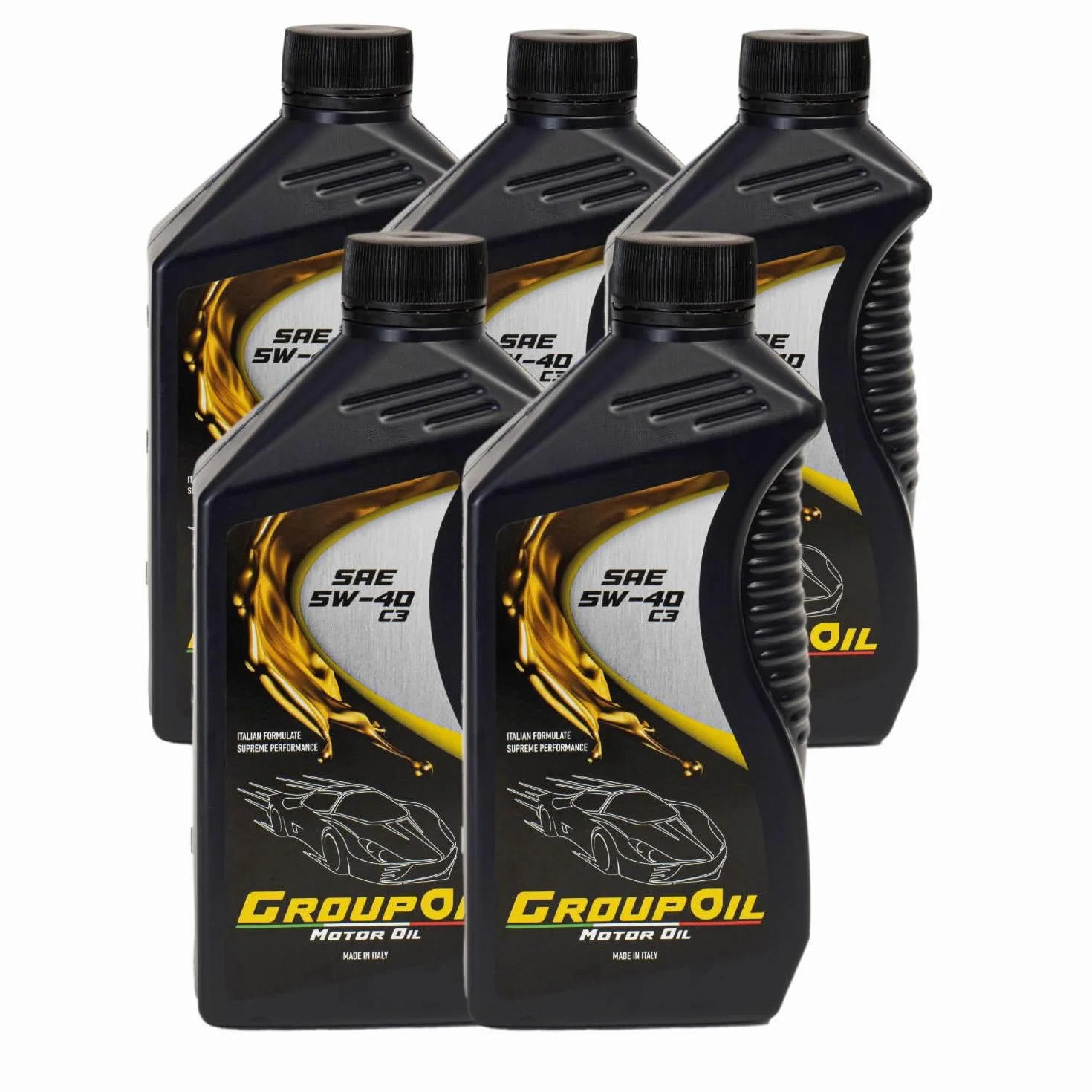 Lubrificanti GROUPOIL SAE 5W-40 C3 5x1L Olio motore totalmente sintetico