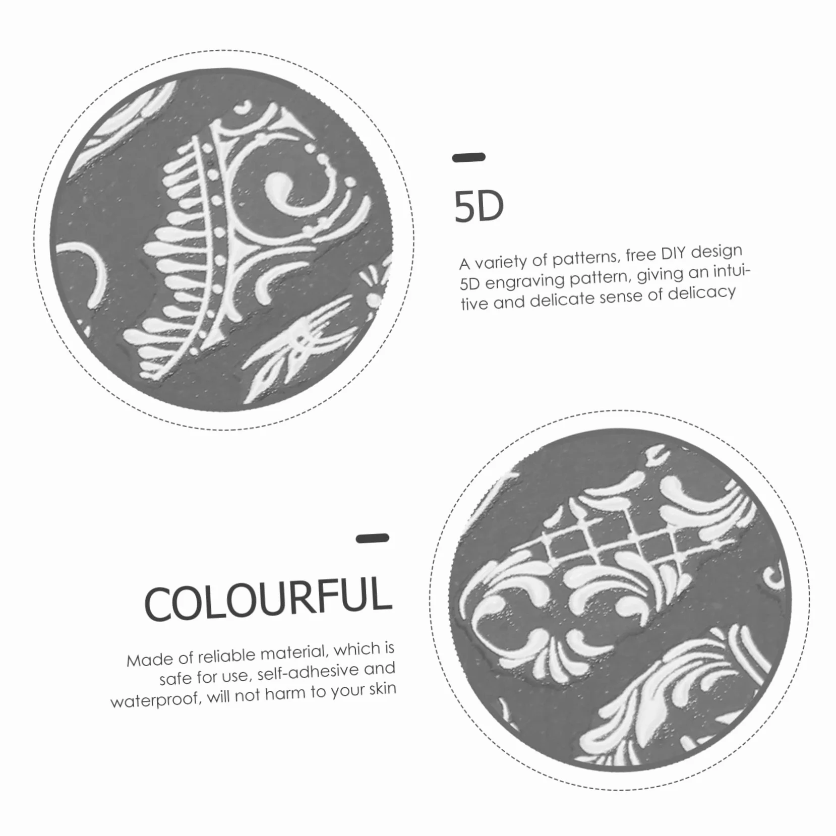 Healeved 32fogli Adesivi Per Unghie Decorazioni Per Nail Art Design Per Compleanni e Cosplay