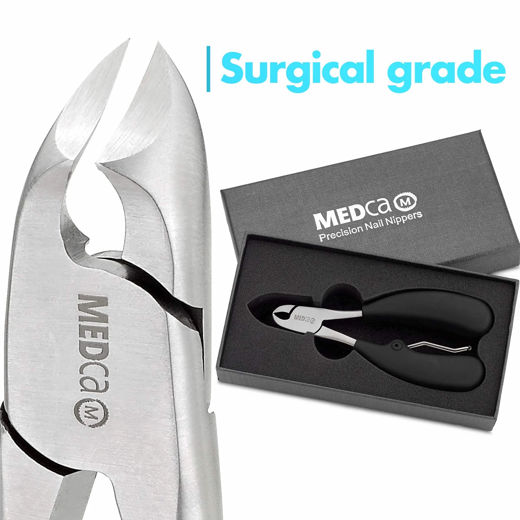 Tagliaunghie dei Piedi di Precisione – Rimuovi Cuticole Premium Tronchesino per Unghie Spesse, Acciaio Inox Uso Chirurgico per Trattamento e Cura Unghie dei Piedi, Strumenti Pedicure