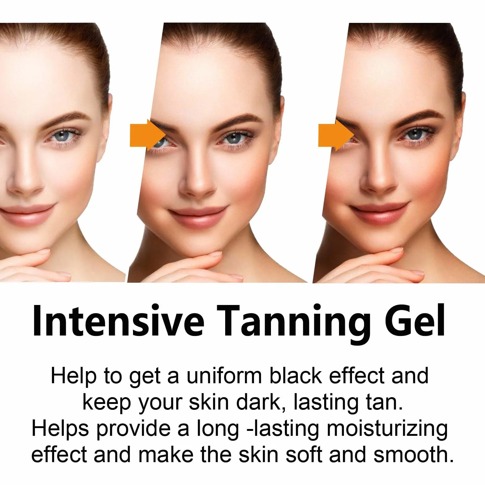 Gel abbronzante, 150g Crema acceleratrice di abbronzatura solare, abbronzante intenso e morbido, ottenere un'abbronzatura naturale con ingredienti naturali