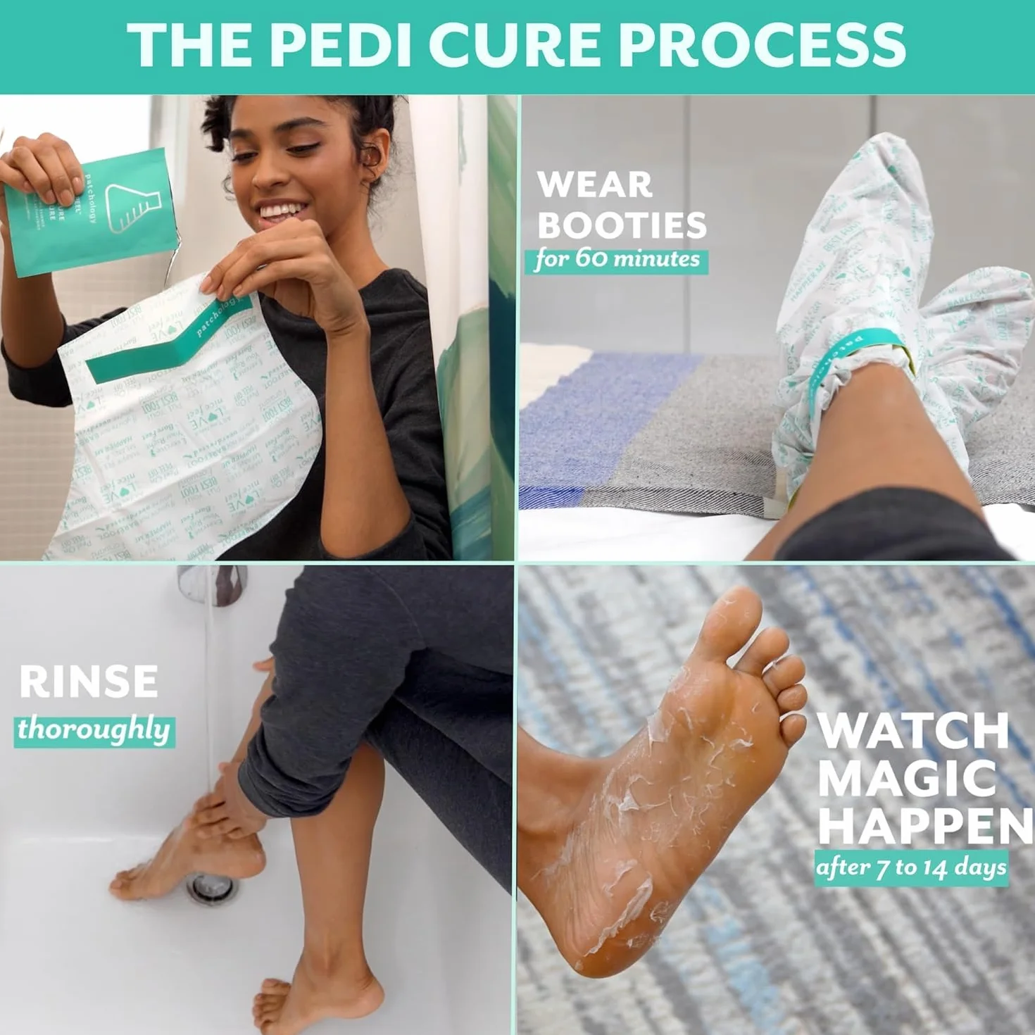 patchology POSHPEEL Trattamento per pedicure, confezione da 1 pezzo