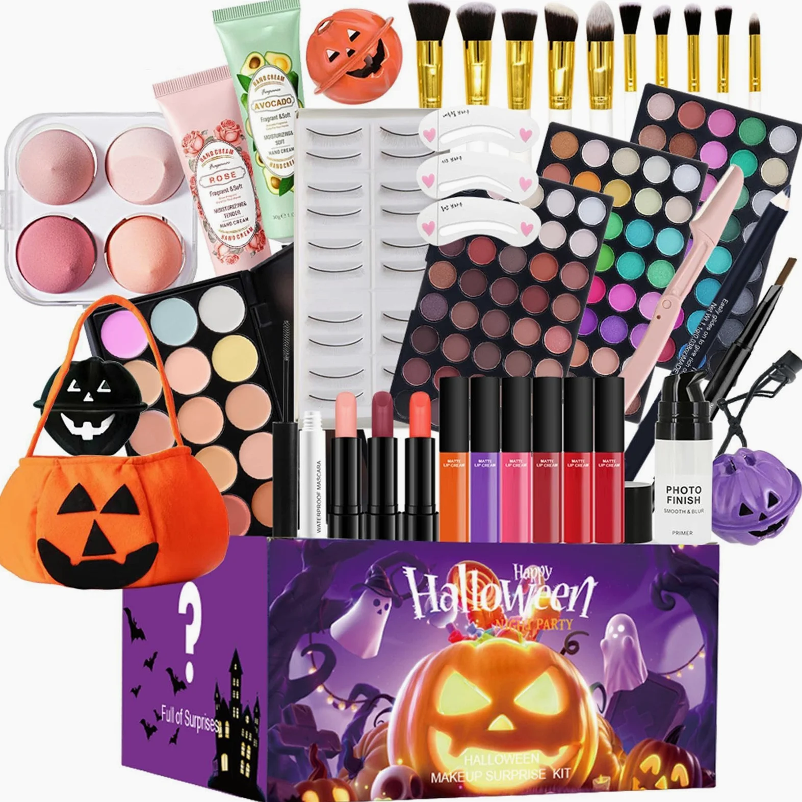 Kit per il trucco da donna, kit completo, kit di trucco completo | palette di ombretti | Il set completo di trucco include fondotinta correttore, palette di ombretti