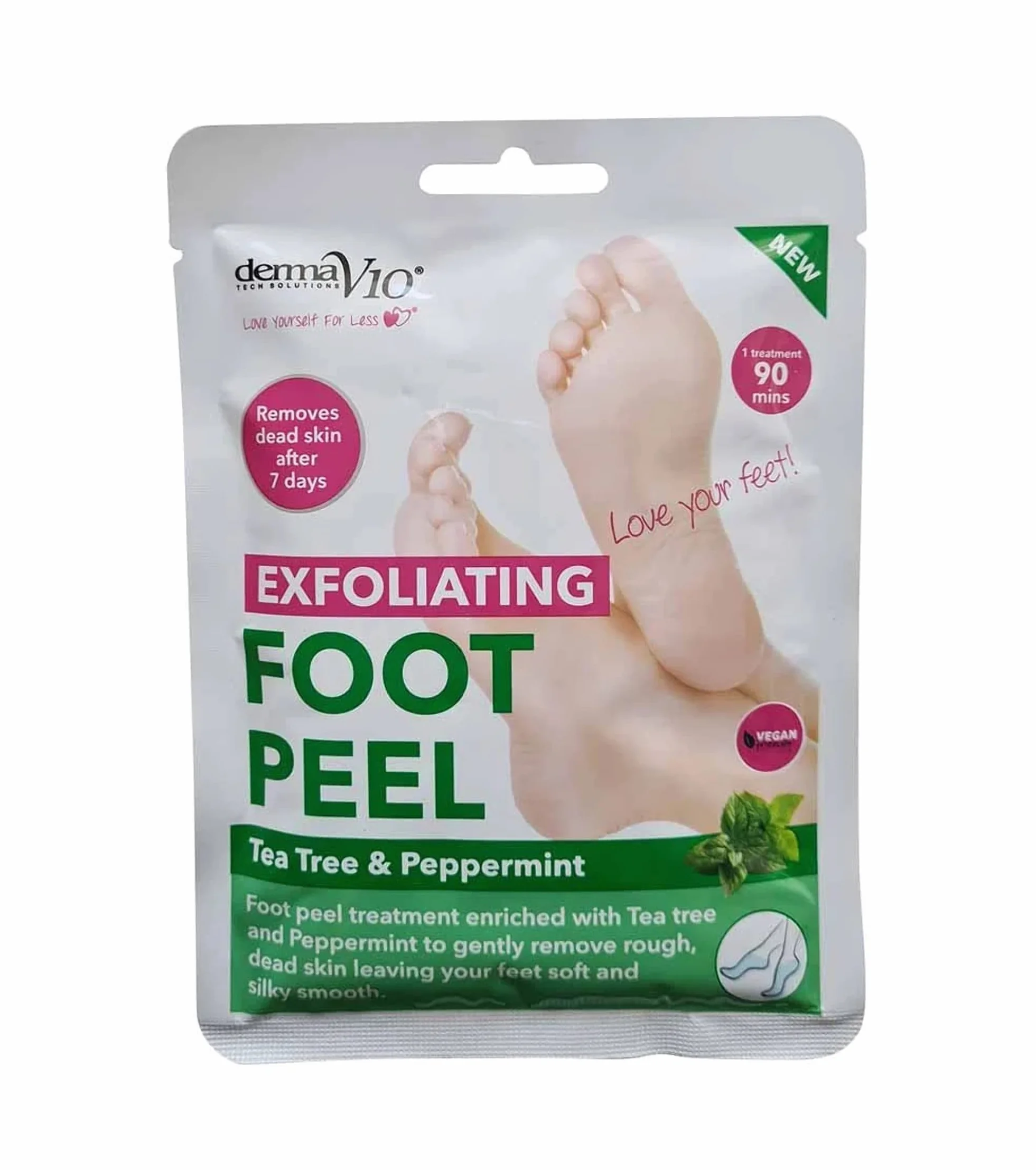 Peeling esfoliante per piedi all'albero del tè e menta piperita