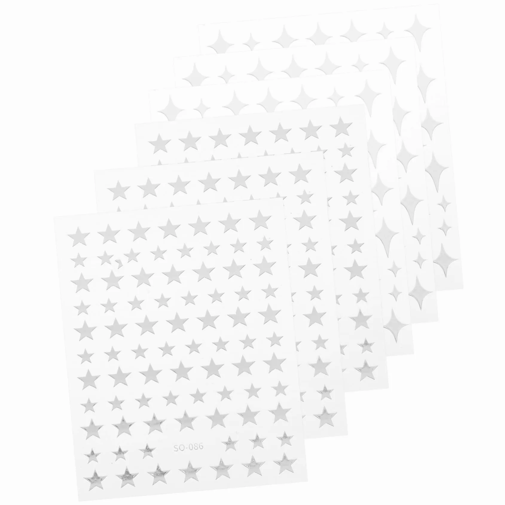 VALICLUD 5 Set Adesivi Per Unghie E Decorazioni Chic Per Nail Art Facili Applicare Per Manicure Casa E Salone 8 Fogli*5