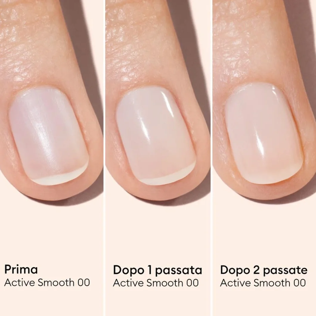 Manucurist Active Smooth 00 Smalto per Unghie Trattamento Riparatore Lisciante Rosa - Vegan & Made in France