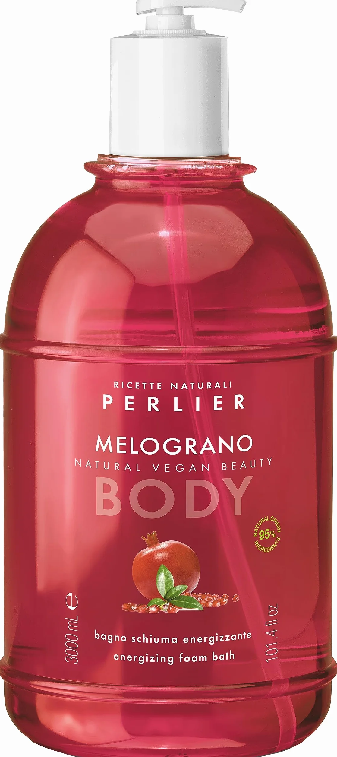 Perlier Melograno Bagno Schiuma Energizzante - 3000 ml con dosatore