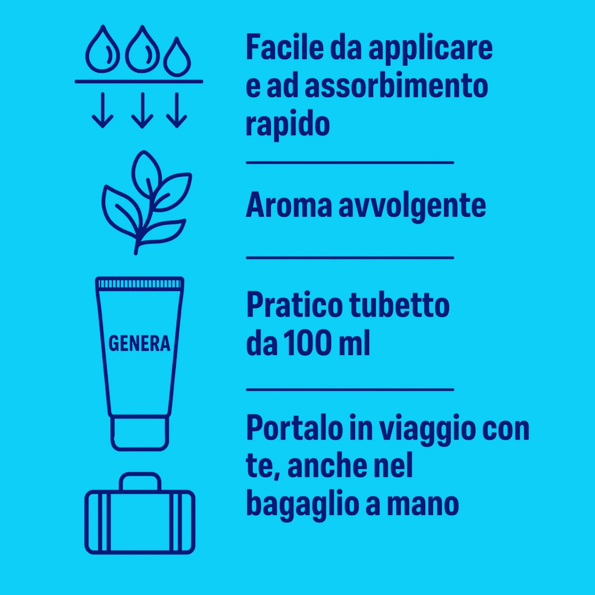 GENERA - CREMA PIEDI FEET CREAM TRATTAMENTO INTENSIVO CON ALOE VERA ESTRATTO DI MELISSA OLIO DI SACHA INCHI PROTETTIVA DEODORANTE EMOLLIENTE - TUBO 100 ML