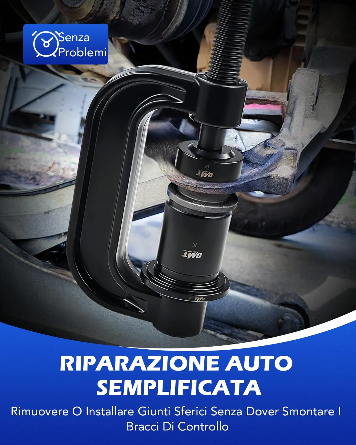 Orion Motor Tech 10 Pezzi Estrattore per Giunti Sferici 4 in 1 Pressa per Giunti Sferici e Set Rimozione Giunti a U per Auto 2WD 4WD